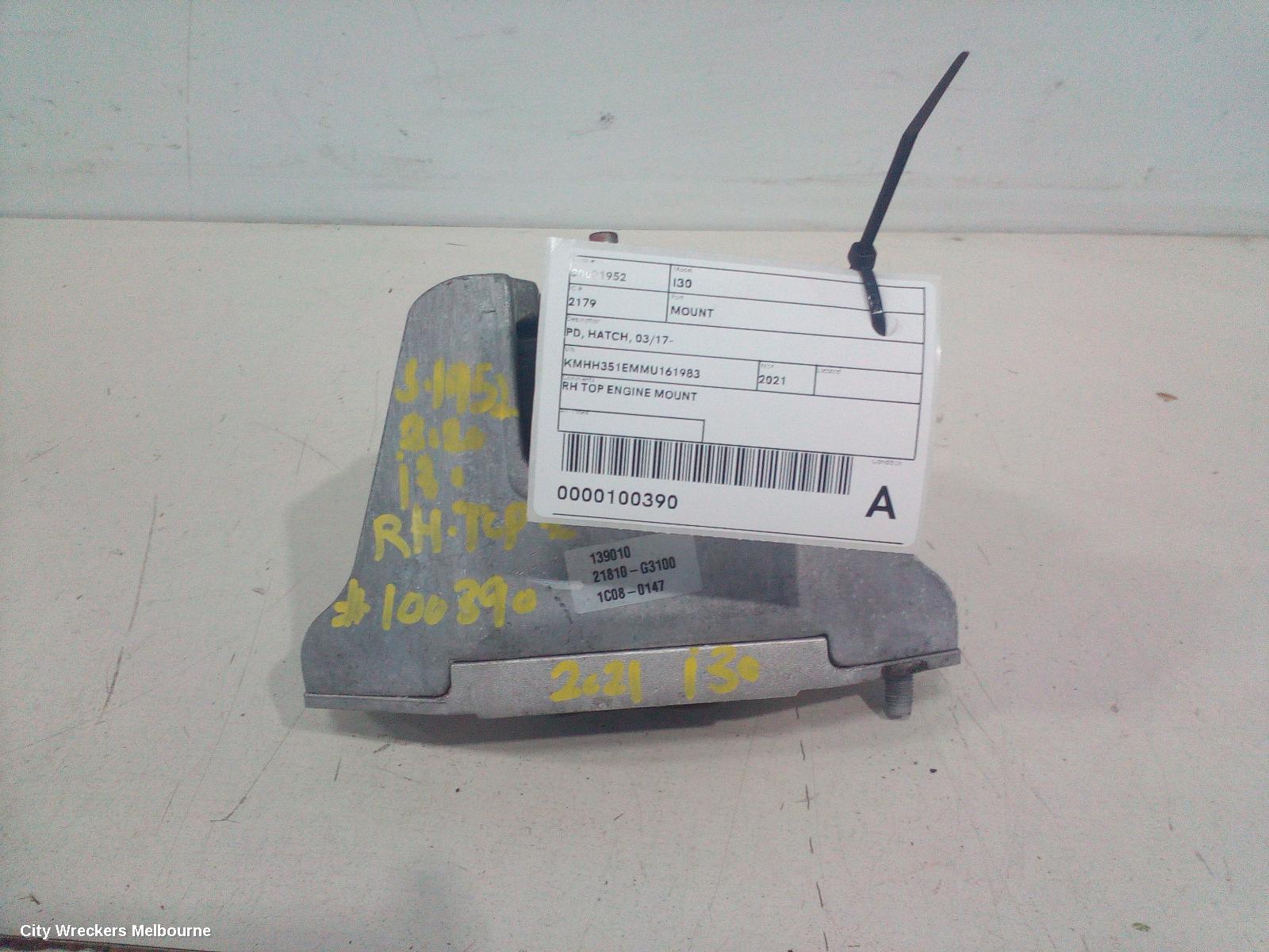 HYUNDAI I30 MOUNT, PD, HATCH, 03/2017 ONWARDS