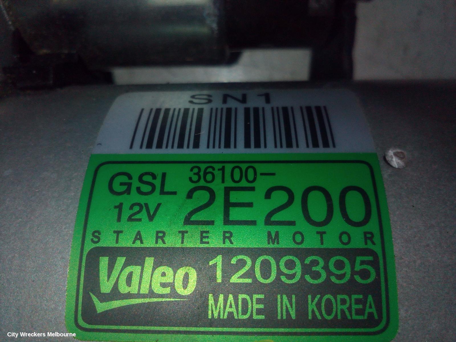 HYUNDAI I30 STARTER, PETROL, 2.0, G4NC, PD, HATCH (S. KOREA VIN KMHH), 03/2017 ONWARDS