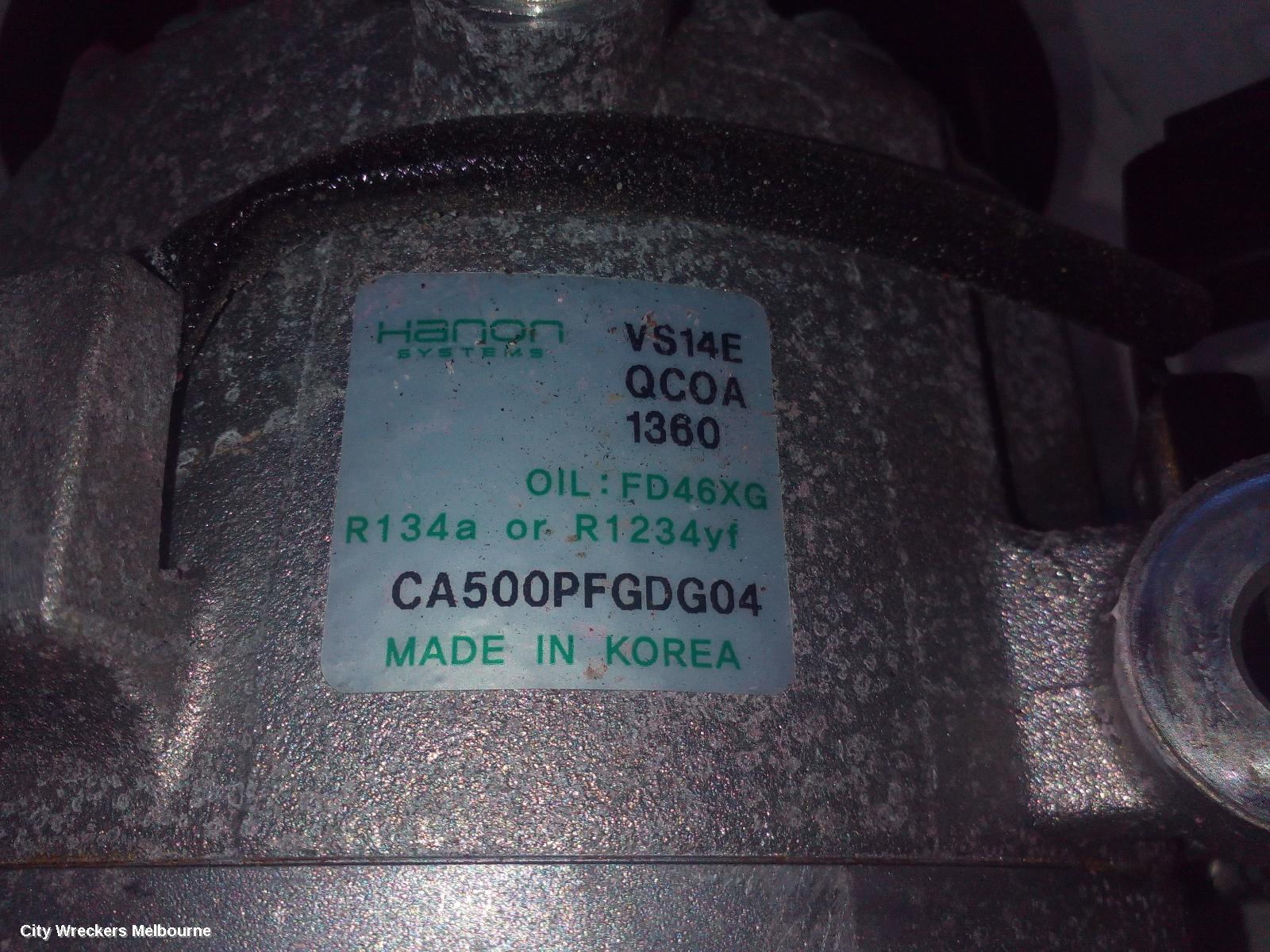 HYUNDAI I30 A/C COMPRESSOR, PETROL, 2.0, G4NC, PD, HATCH (S. KOREA VIN KMHH), 03/2017 ONWARDS