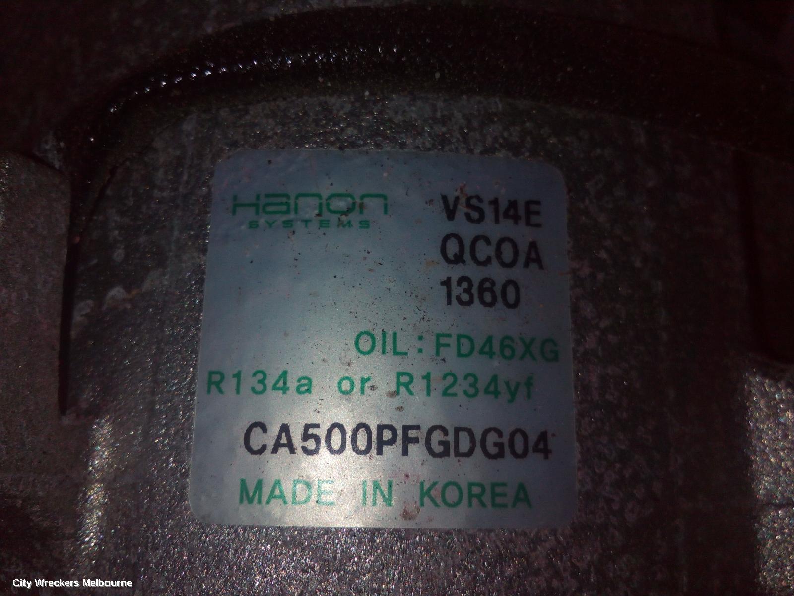 HYUNDAI I30 A/C COMPRESSOR, PETROL, 2.0, G4NC, PD, HATCH (S. KOREA VIN KMHH), 03/2017 ONWARDS