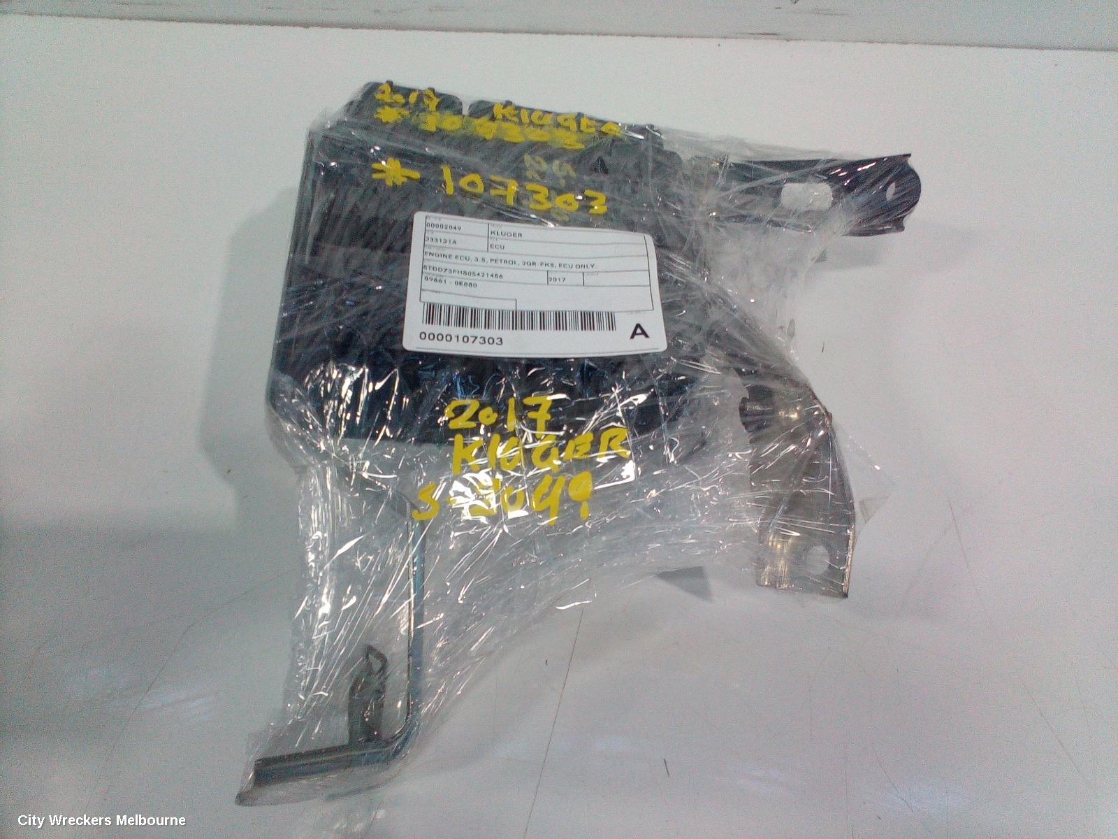 TOYOTA KLUGER ECU, ENGINE ECU, 3.5, PETROL, 2GR-FKS, ECU ONLY, GSU50/GSU55, 11/2016 - 02/2021