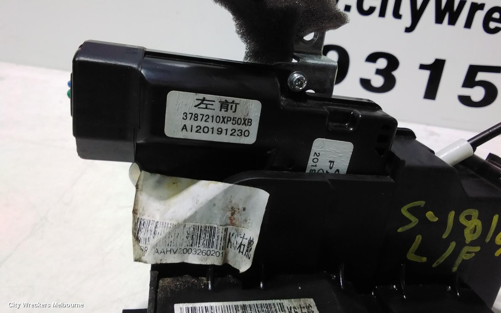 GREAT WALL STEED DOOR/BOOT/GATE LOCK, LEFT FRONT DOOR LOCK, K2/NBP, 07/2016 - 12/2021