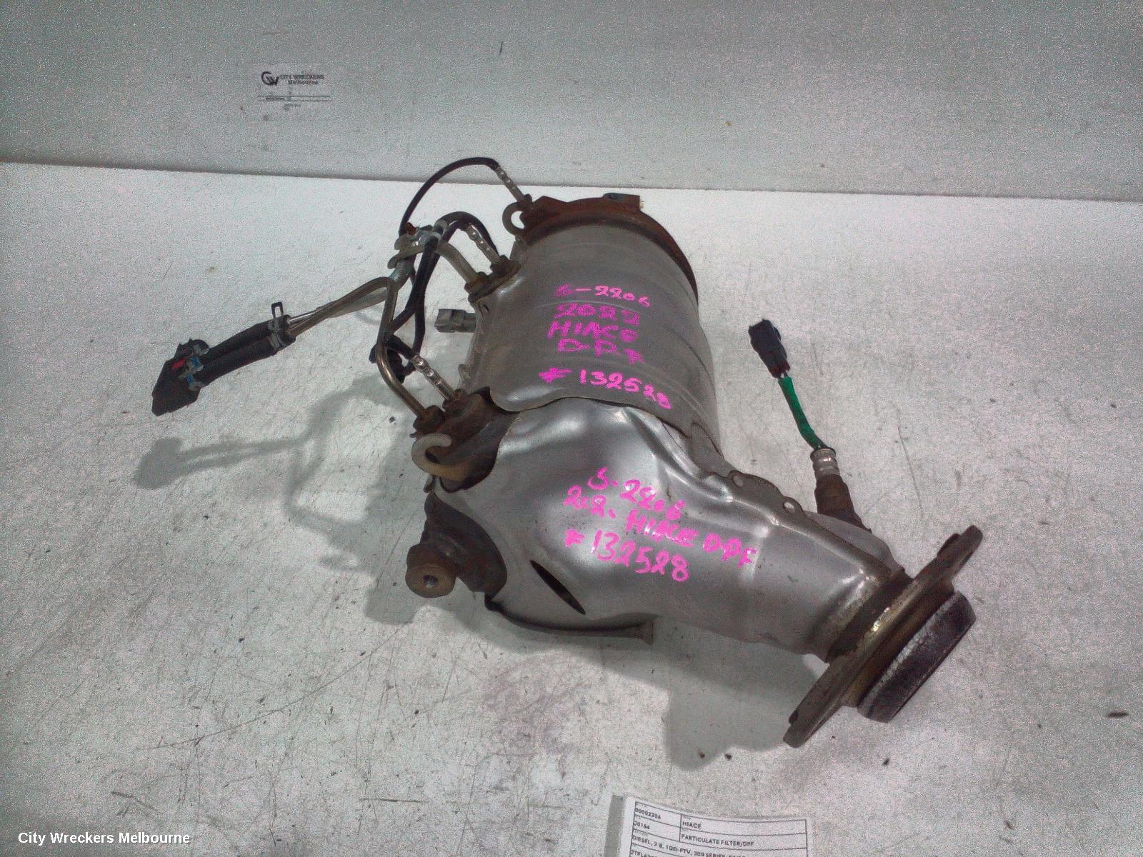 TOYOTA HIACE PARTICULATE FILTER/DPF, DIESEL, 2.8, 1GD-FTV, 300 SERIES, 04/2019 ONWARDS