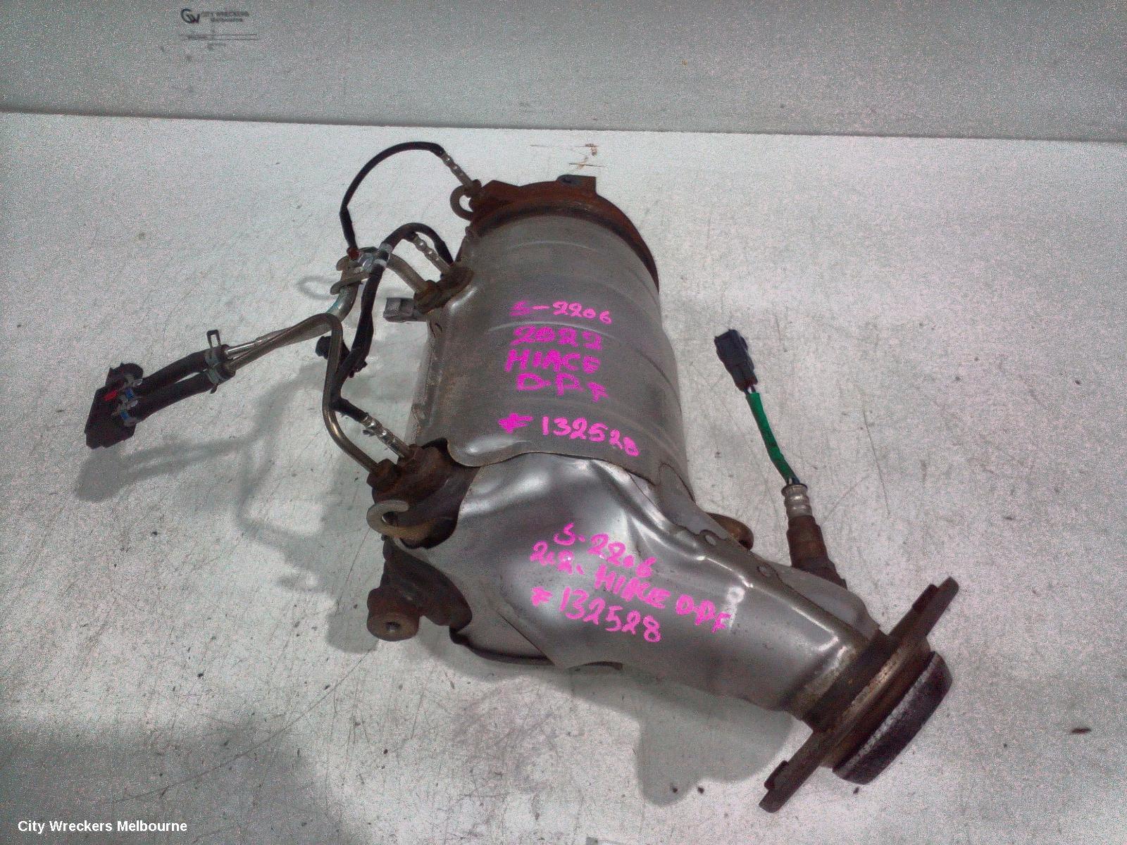 TOYOTA HIACE PARTICULATE FILTER/DPF, DIESEL, 2.8, 1GD-FTV, 300 SERIES, 04/2019 ONWARDS