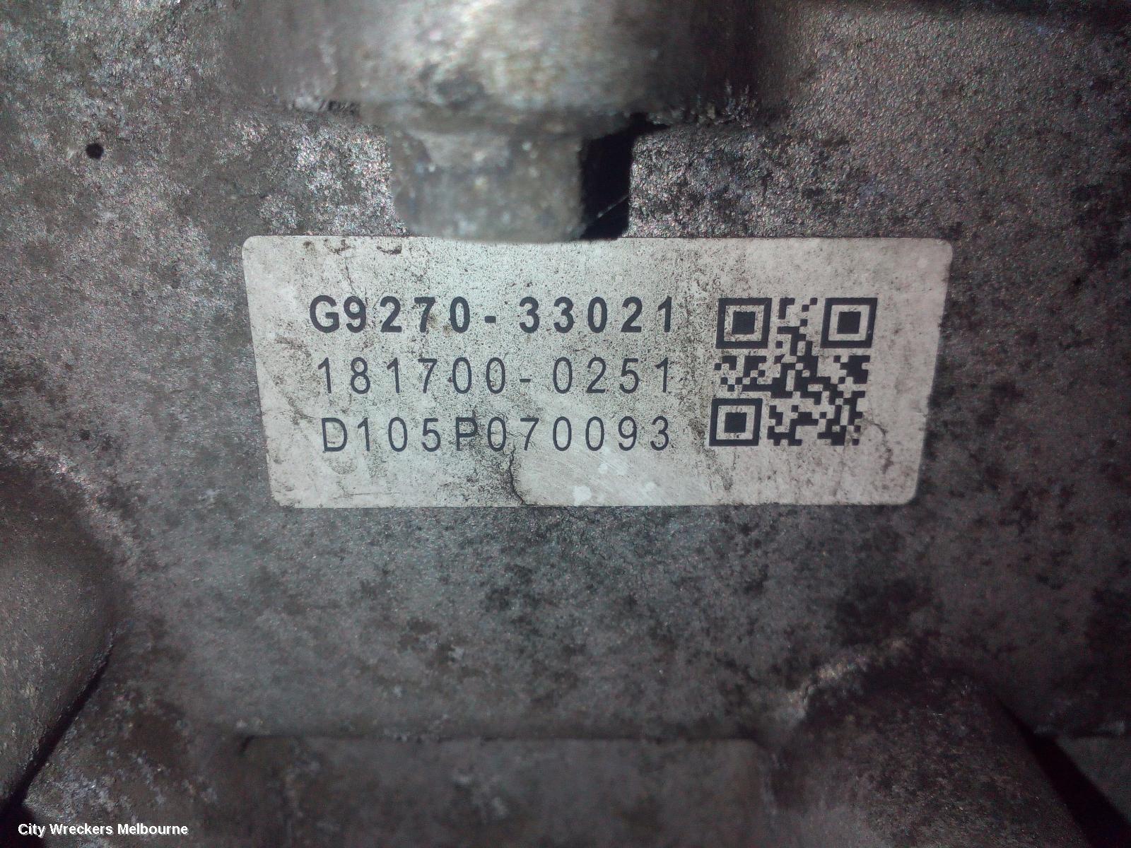 TOYOTA CAMRY INVERTER, HYBRID INVERTER, AVV50R, 03/2012 - 10/2017
