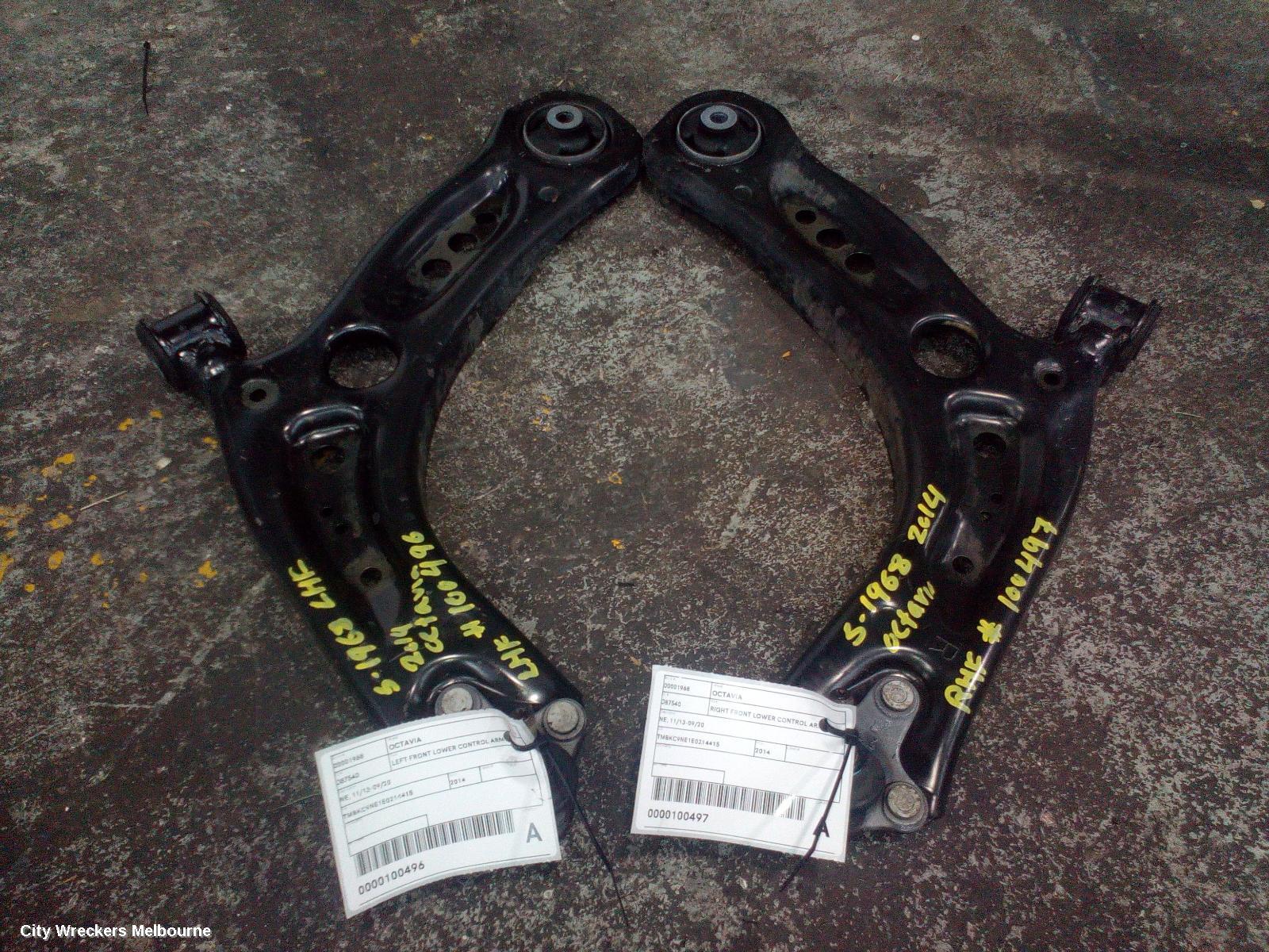 SKODA OCTAVIA LEFT FRONT LOWER CONTROL ARM, NE, 11/2013 - 09/2020