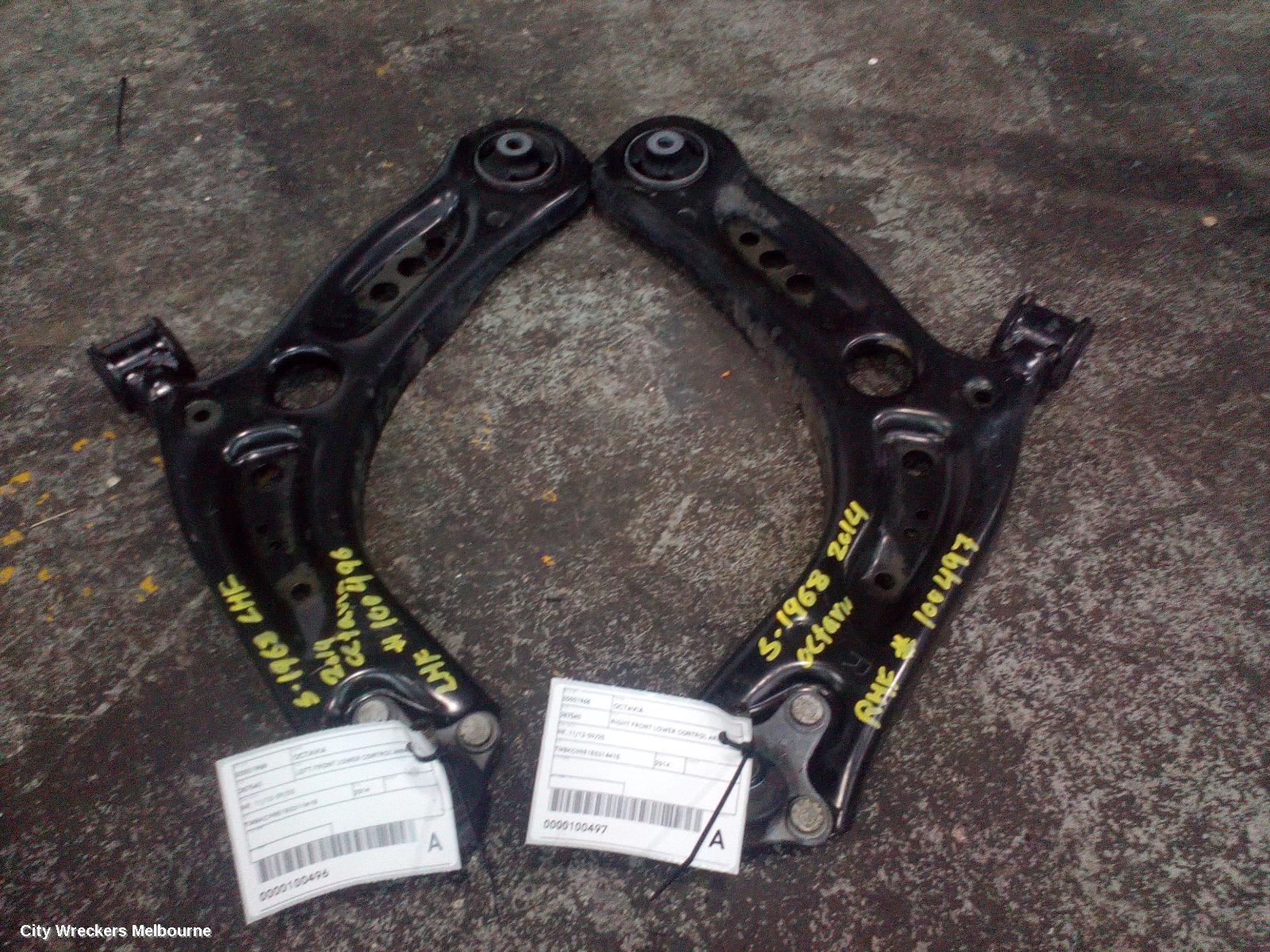 SKODA OCTAVIA RIGHT FRONT LOWER CONTROL ARM, NE, 11/2013 - 09/2020