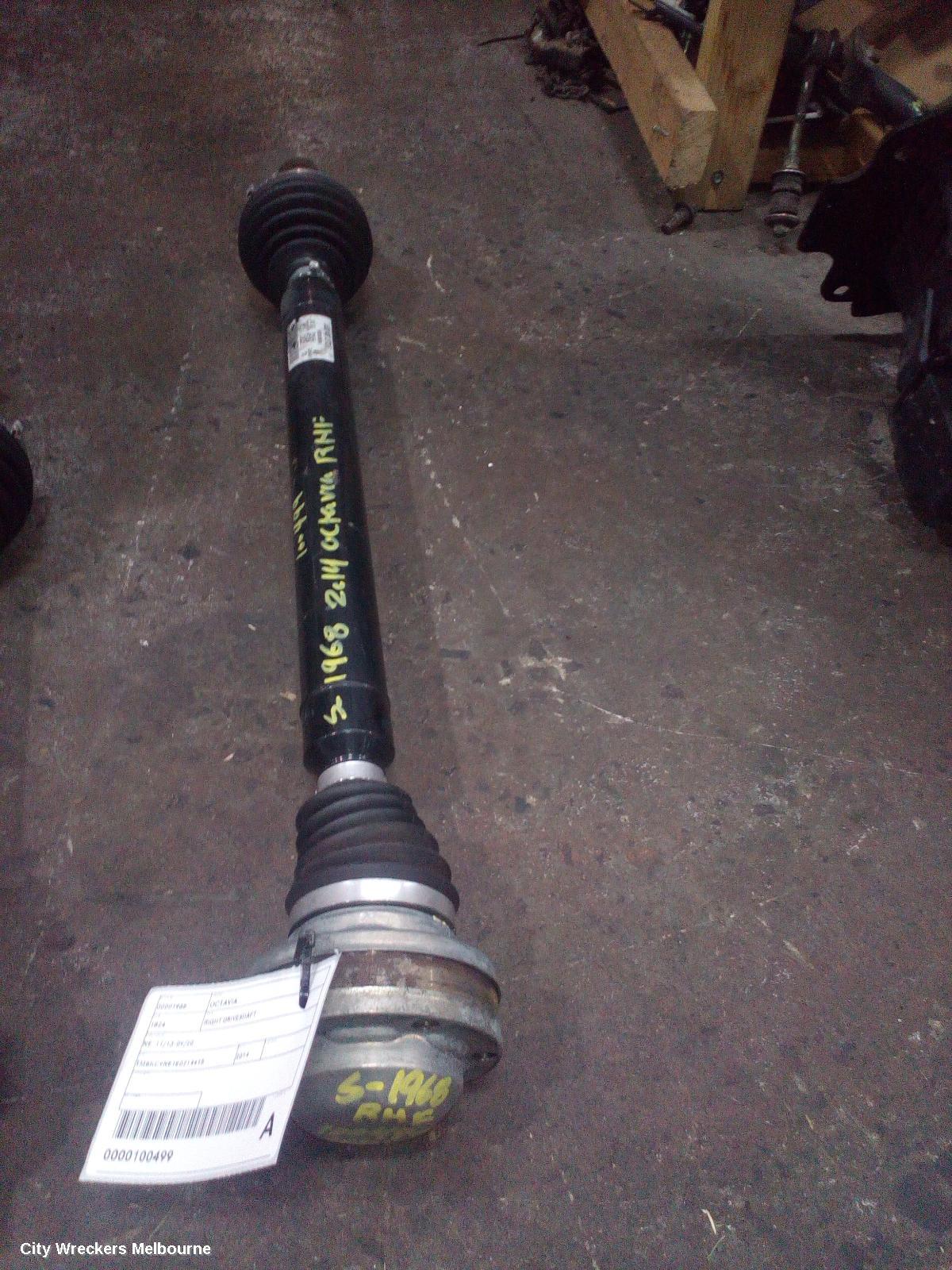 SKODA OCTAVIA RIGHT DRIVESHAFT, NE, 09/2013 - 09/2020