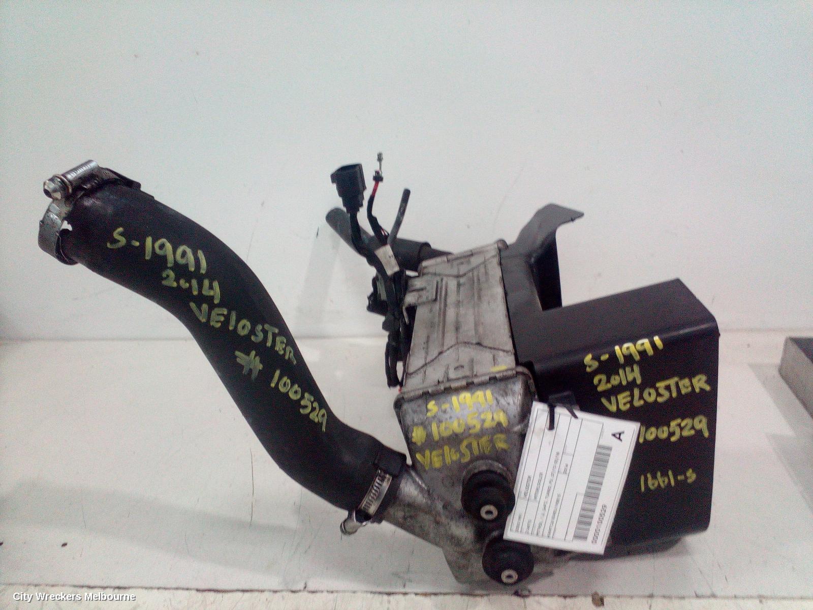 HYUNDAI VELOSTER INTERCOOLER, PETROL, 1.6, G4FJ, TURBO, FS, 07/2012 - 02/2018
