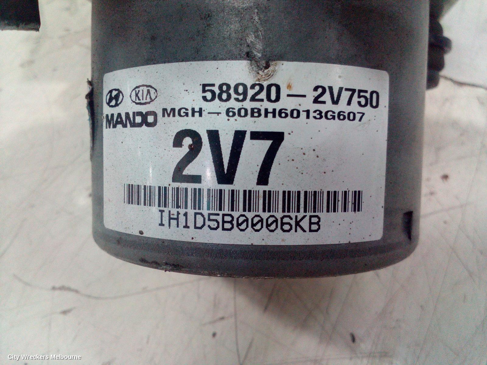 HYUNDAI VELOSTER ABS PUMP/MODULATOR, FS, TURBO, 07/2012 - 04/2015