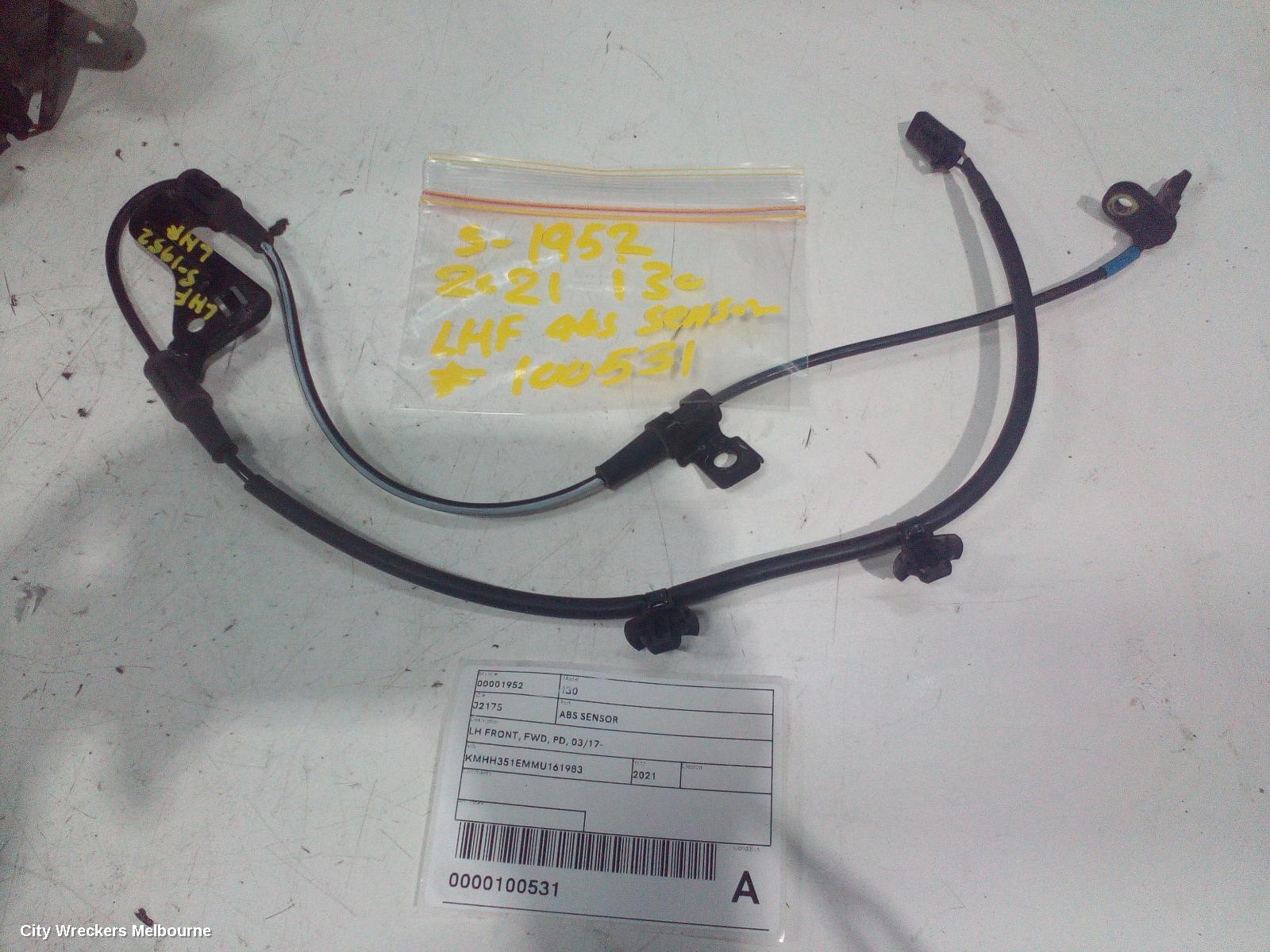 HYUNDAI I30 ABS SENSOR, LH FRONT, FWD, PD, 03/2017 ONWARDS