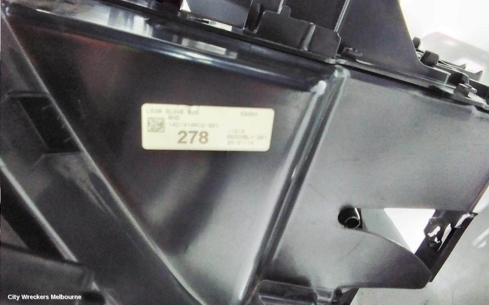 LAND ROVER RANGEROVER EVOQUE GLOVE BOX, L538, 11/2011 - 01/2019