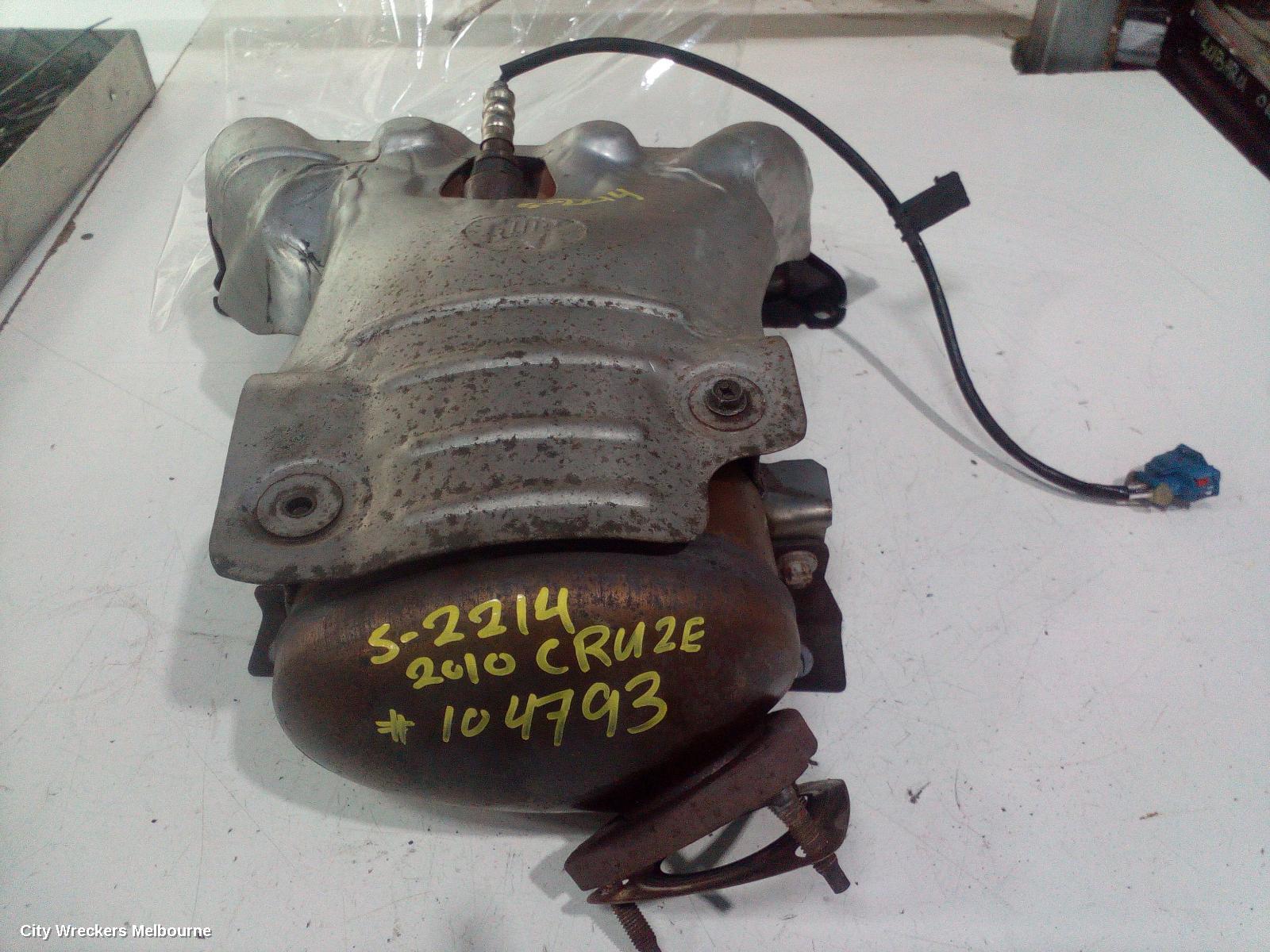HOLDEN CRUZE CATALYTIC CONVERTER, MANIFOLD-CAT TYPE, 1.8, PETROL, JG, 03/2009 - 02/2011