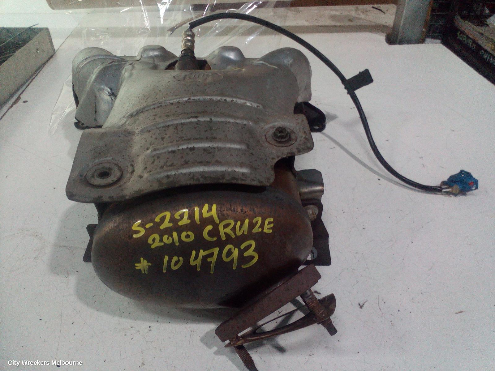 HOLDEN CRUZE CATALYTIC CONVERTER, MANIFOLD-CAT TYPE, 1.8, PETROL, JG, 03/2009 - 02/2011