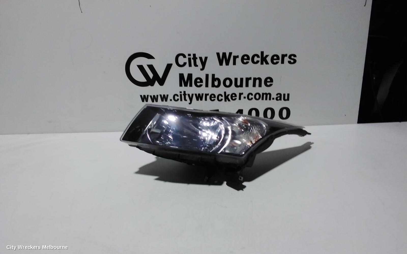HOLDEN CRUZE LEFT HEADLAMP, JG, 03/2009 - 02/2011