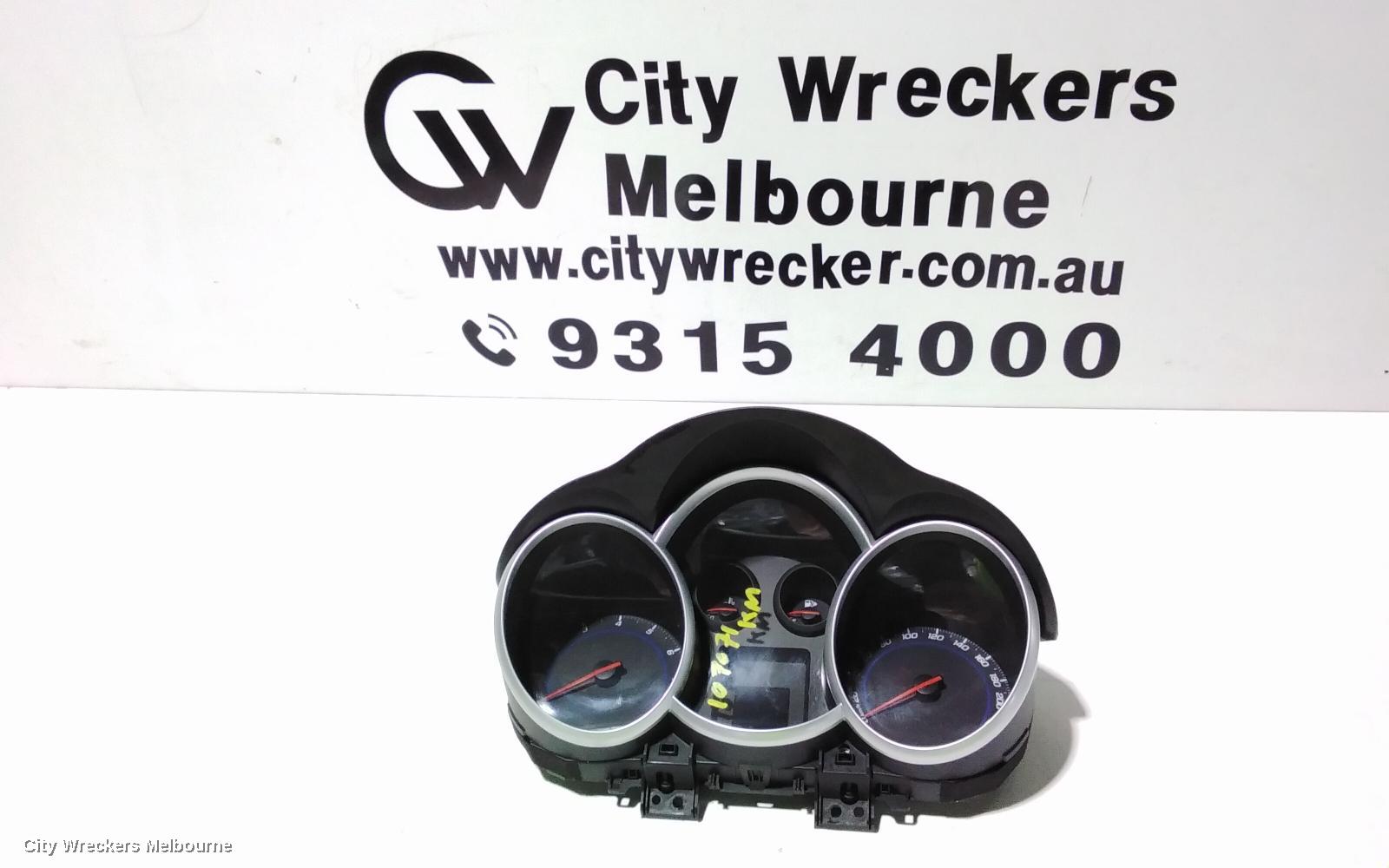 HOLDEN CRUZE INSTRUMENT CLUSTER, INSTRUMENT CLUSTER, PETROL, MANUAL, 1.8, JG, 03/2009 - 02/2011