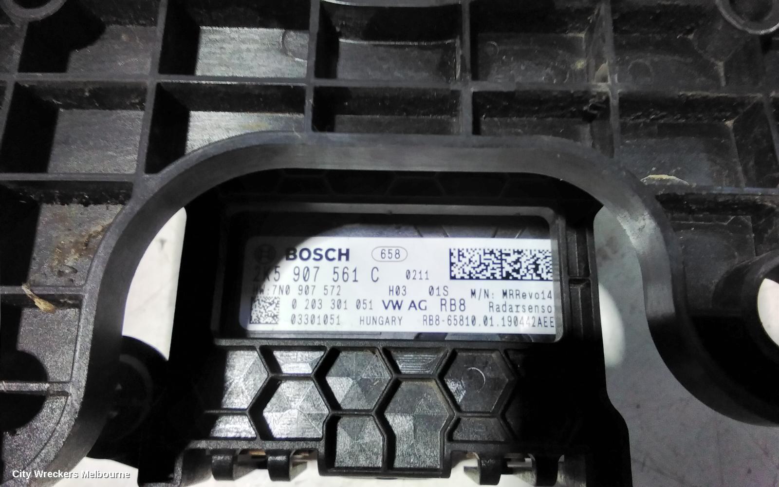 VOLKSWAGEN CADDY, 2KN, 12/2015 - 02/2021, DISTRONIC RADAR SENSOR 2K5 907 561 C: 100552