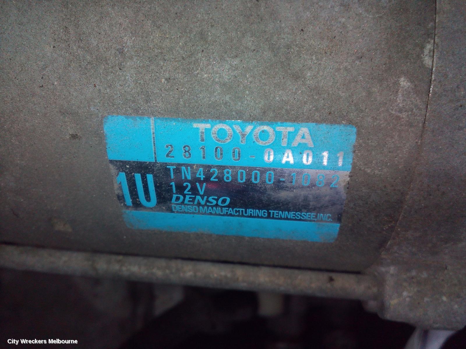 TOYOTA KLUGER STARTER, PETROL, 3.5, 2GR-FE, GSU50/GSU55, 03/2014 - 10/2016
