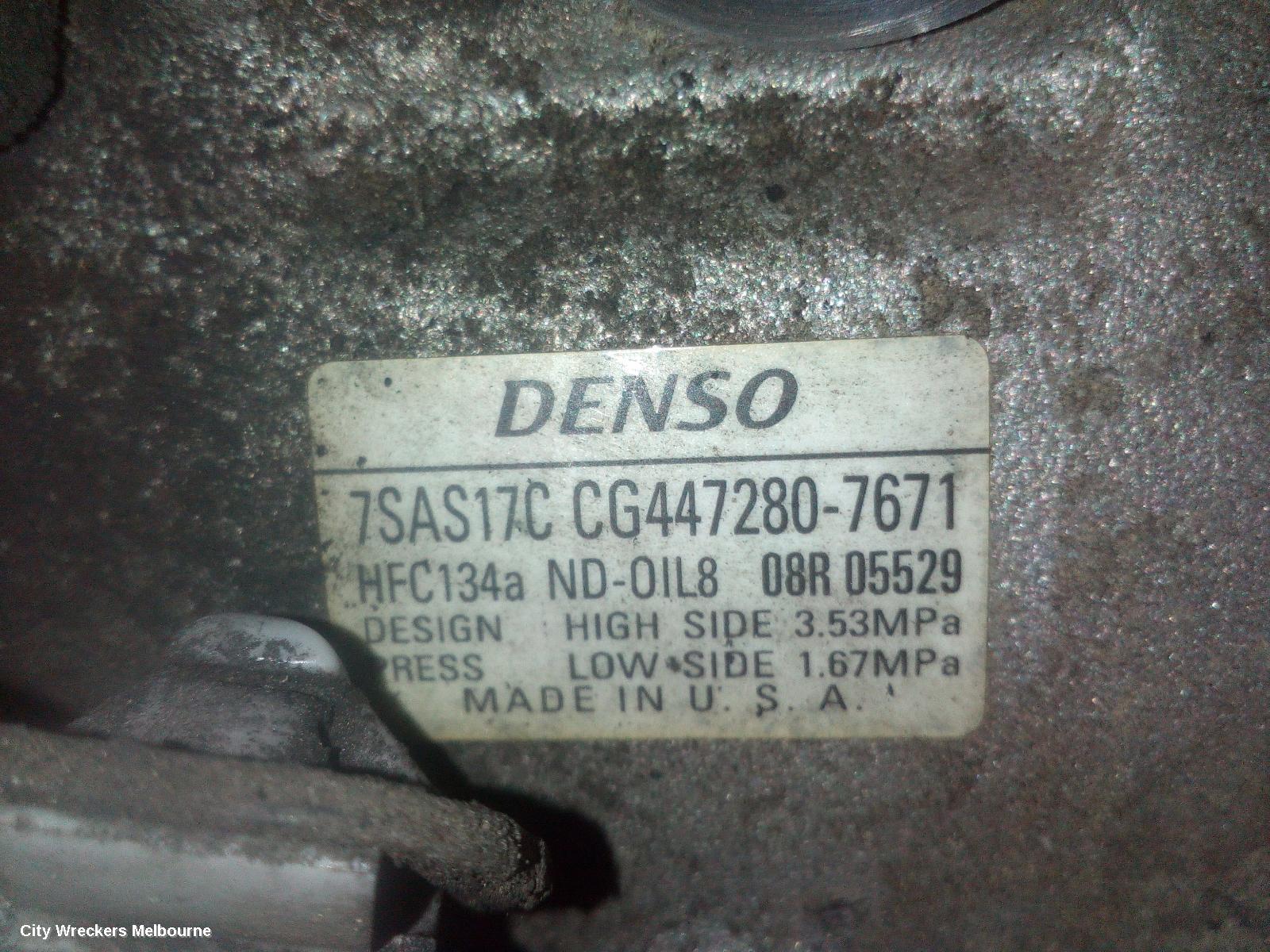 TOYOTA KLUGER A/C COMPRESSOR, 3.5, 2GR-FE, PETROL, GSU50/GSU55, 03/2014 - 10/2016