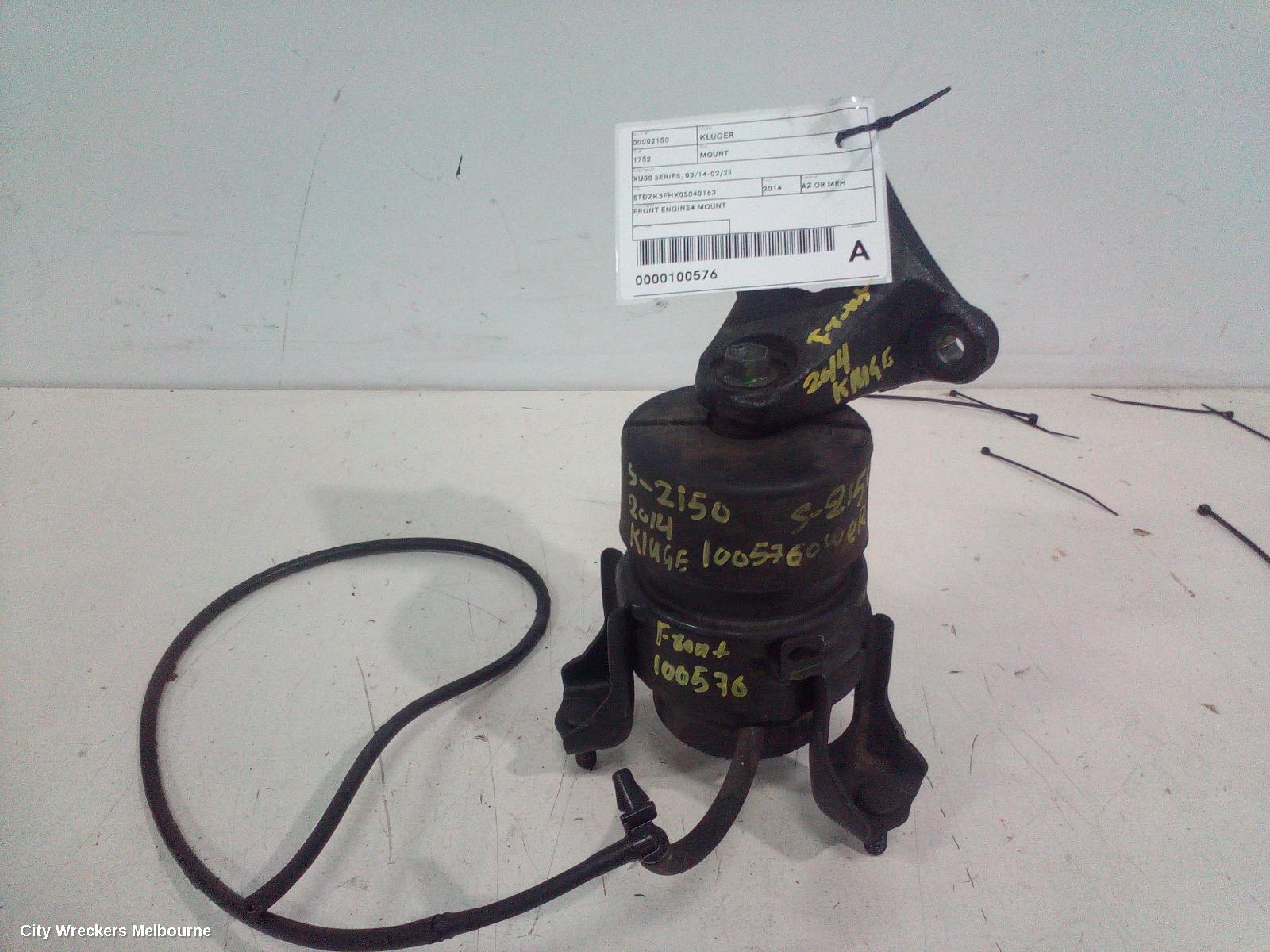 TOYOTA KLUGER MOUNT, XU50 SERIES, 03/2014 - 02/2021