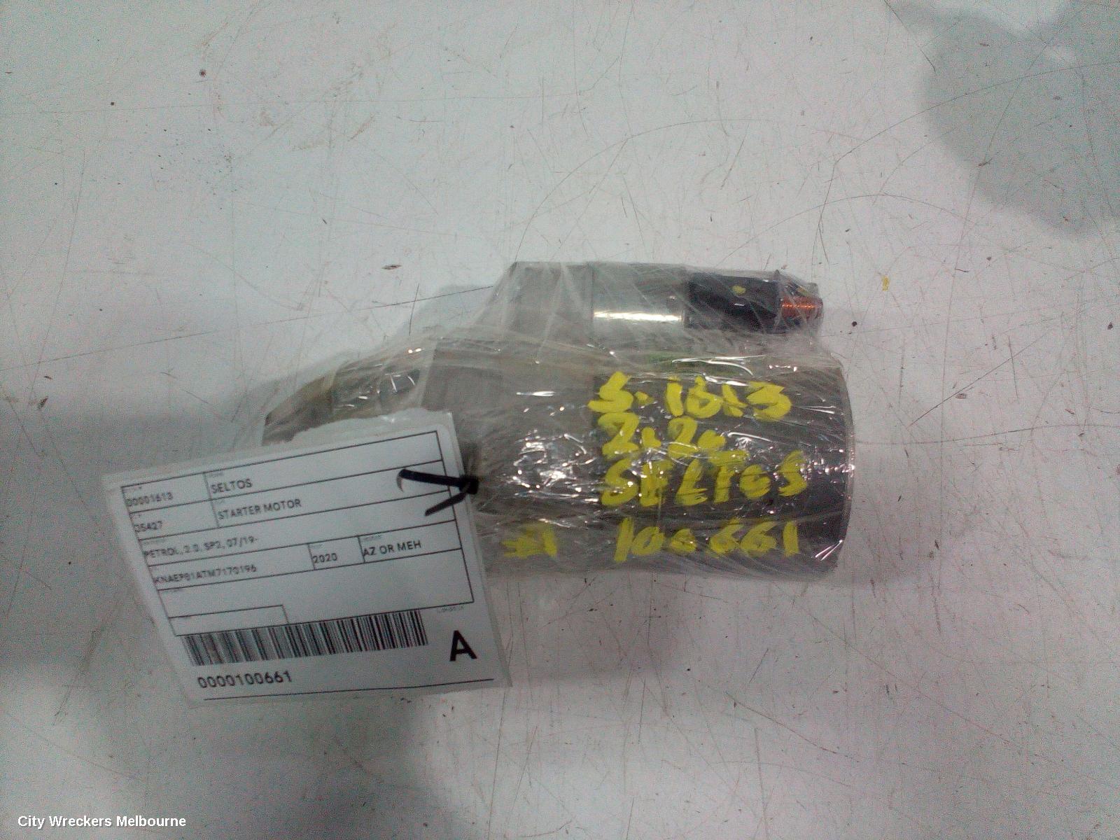 KIA SELTOS STARTER, PETROL, 2.0, SP2, 07/2019 ONWARDS