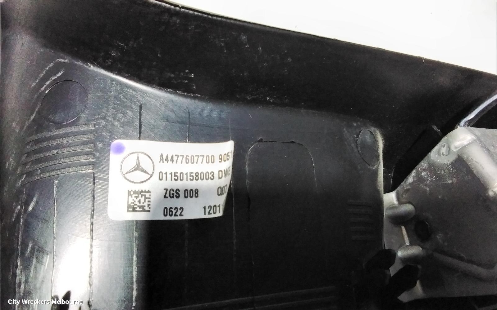 MERCEDES VITO DOOR HANDLE, 447, RH REAR, INNER, BLACK, 03/2015 ONWARDS