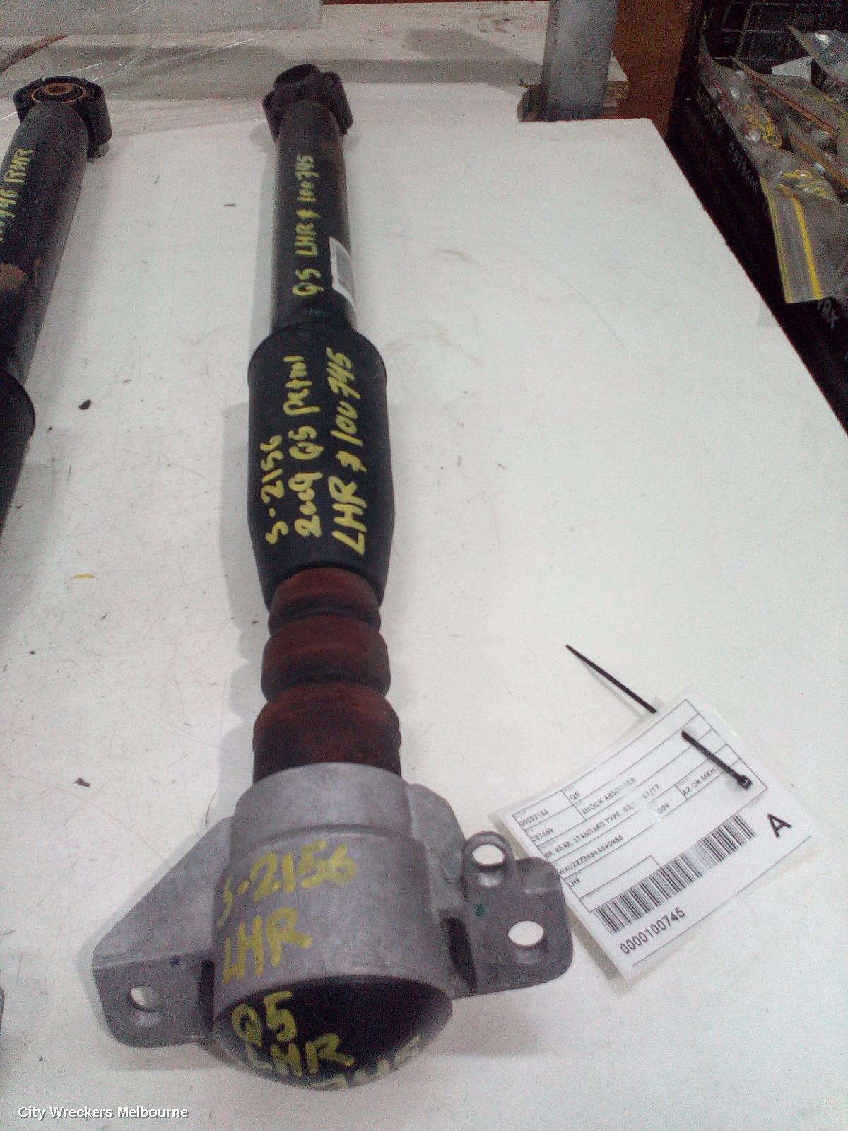 AUDI Q5 SHOCK ABSORBER, 8R, REAR, STANDARD TYPE, 03/2009 - 01/2017