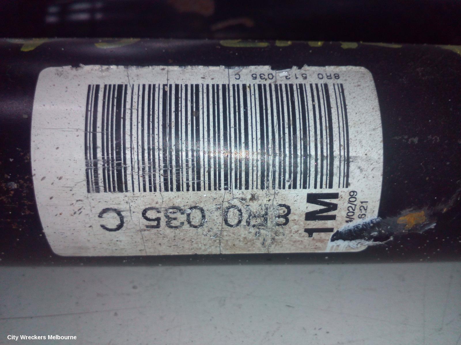 AUDI Q5 SHOCK ABSORBER, 8R, REAR, STANDARD TYPE, 03/2009 - 01/2017