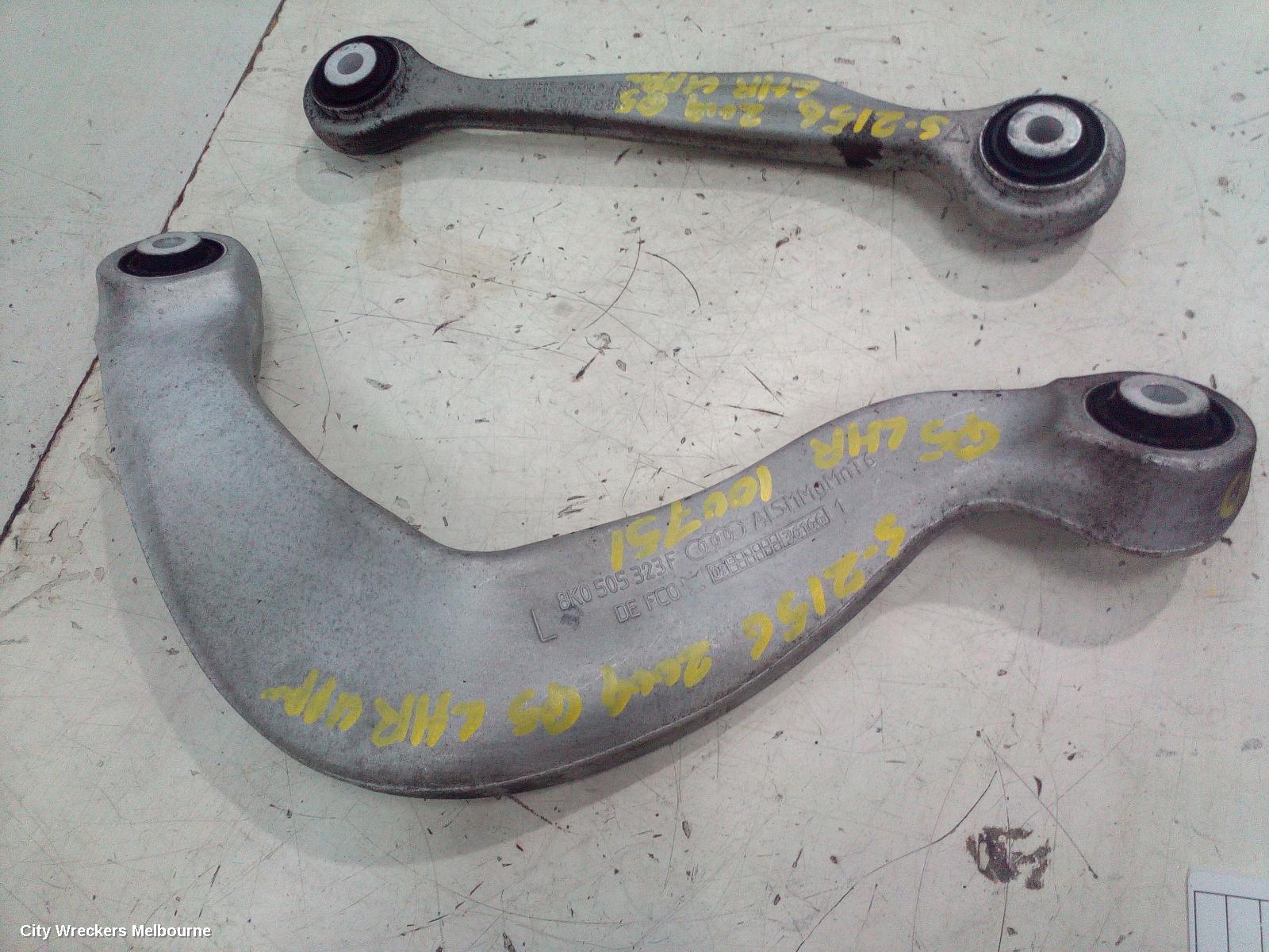 AUDI Q5 LEFT REAR TRAILING ARM, UPPER CONTROL ARM, 8R, 03/2009 - 01/2017