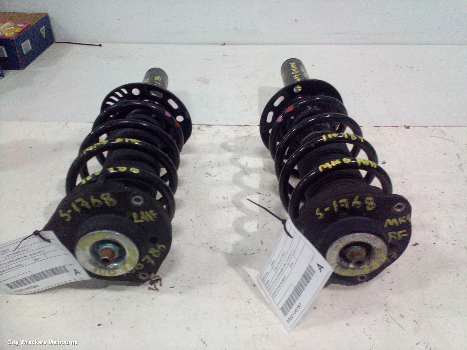VOLKSWAGEN GOLF RIGHT FRONT STRUT, GEN 6, HATCH, STANDARD TYPE, 10/2008 - 04/2013