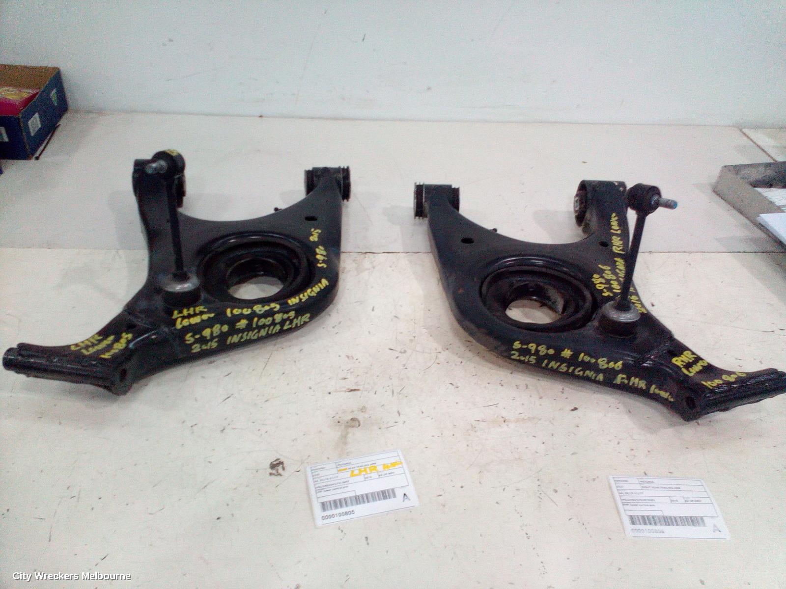 HOLDEN INSIGNIA RIGHT REAR TRAILING ARM, GA, 02/2015 - 01/2017