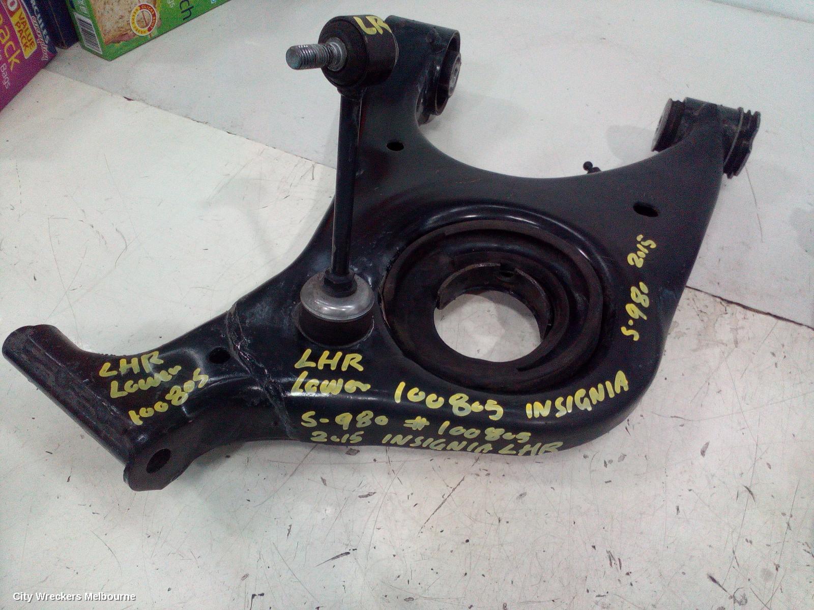 HOLDEN INSIGNIA RIGHT REAR TRAILING ARM, GA, 02/2015 - 01/2017