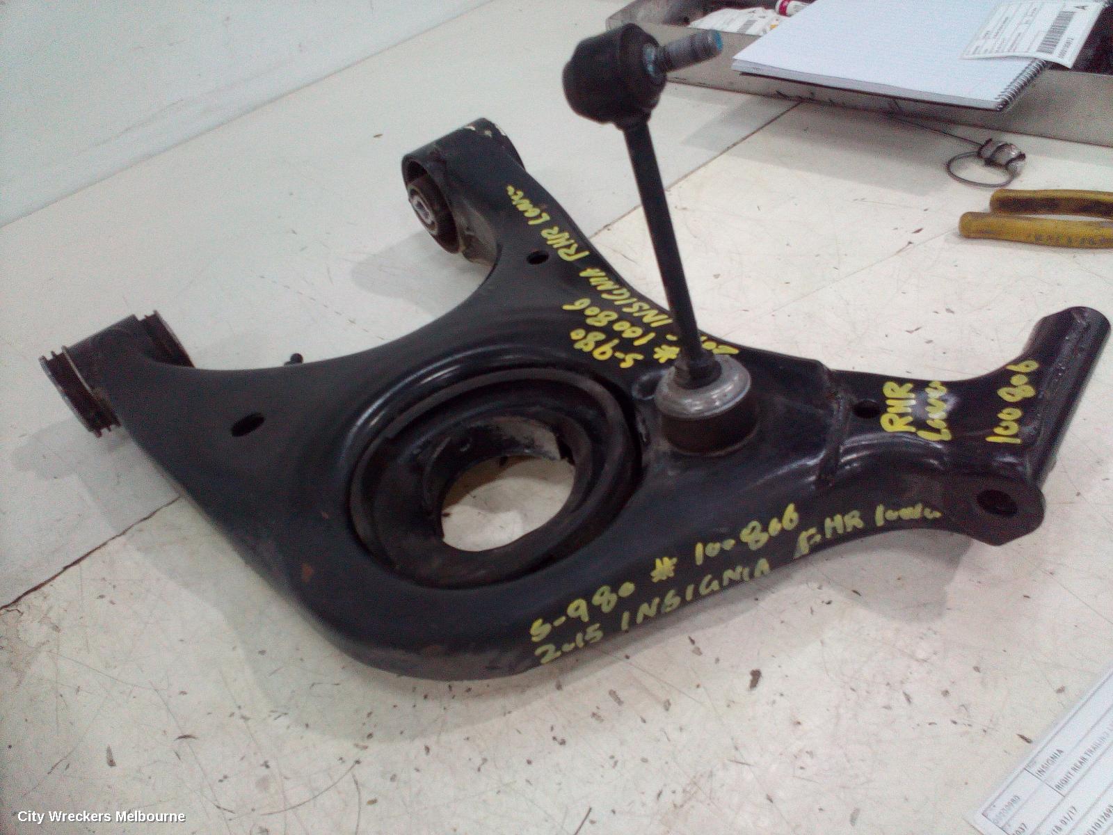 HOLDEN INSIGNIA RIGHT REAR TRAILING ARM, GA, 02/2015 - 01/2017