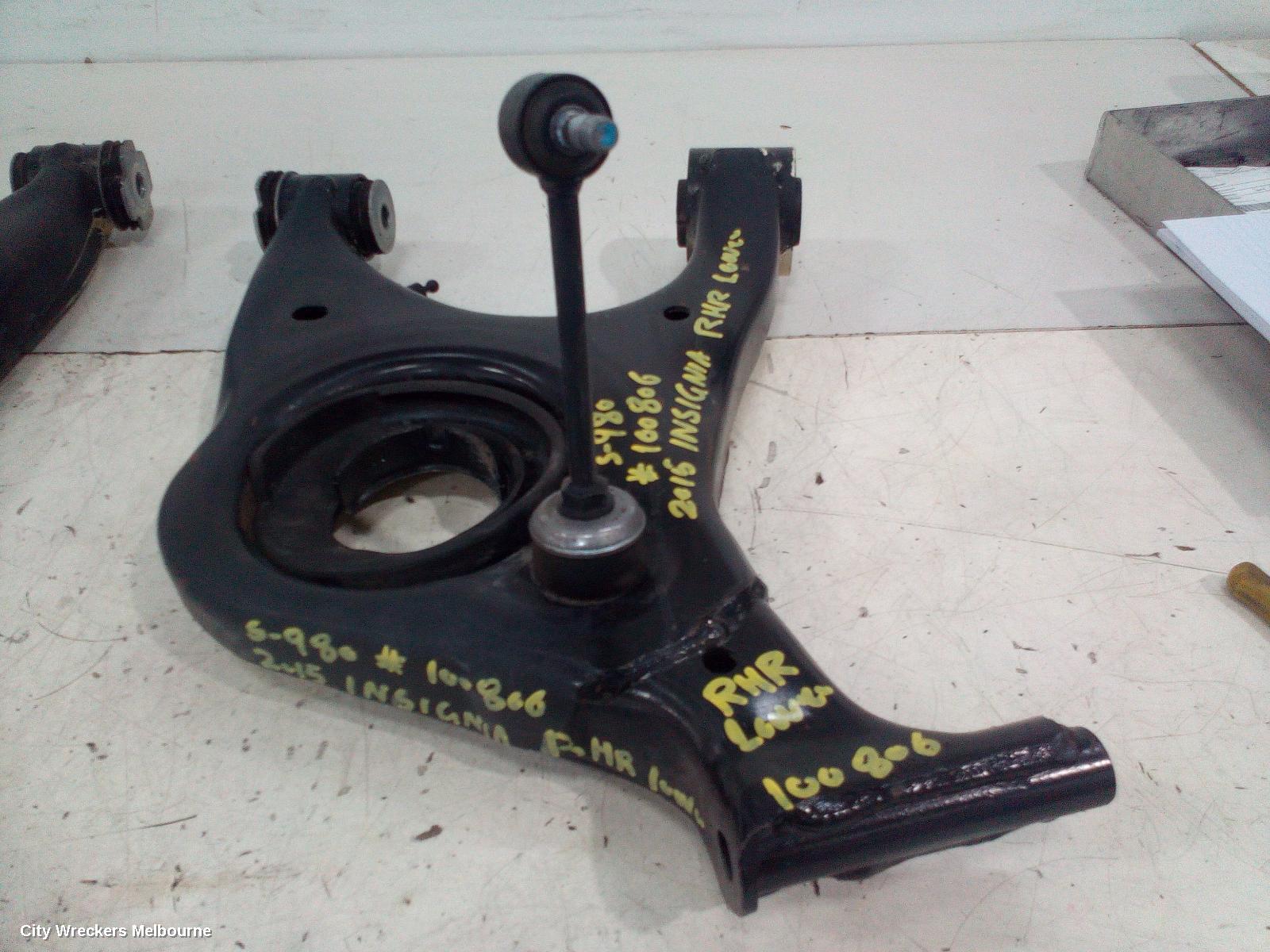 HOLDEN INSIGNIA RIGHT REAR TRAILING ARM, GA, 02/2015 - 01/2017