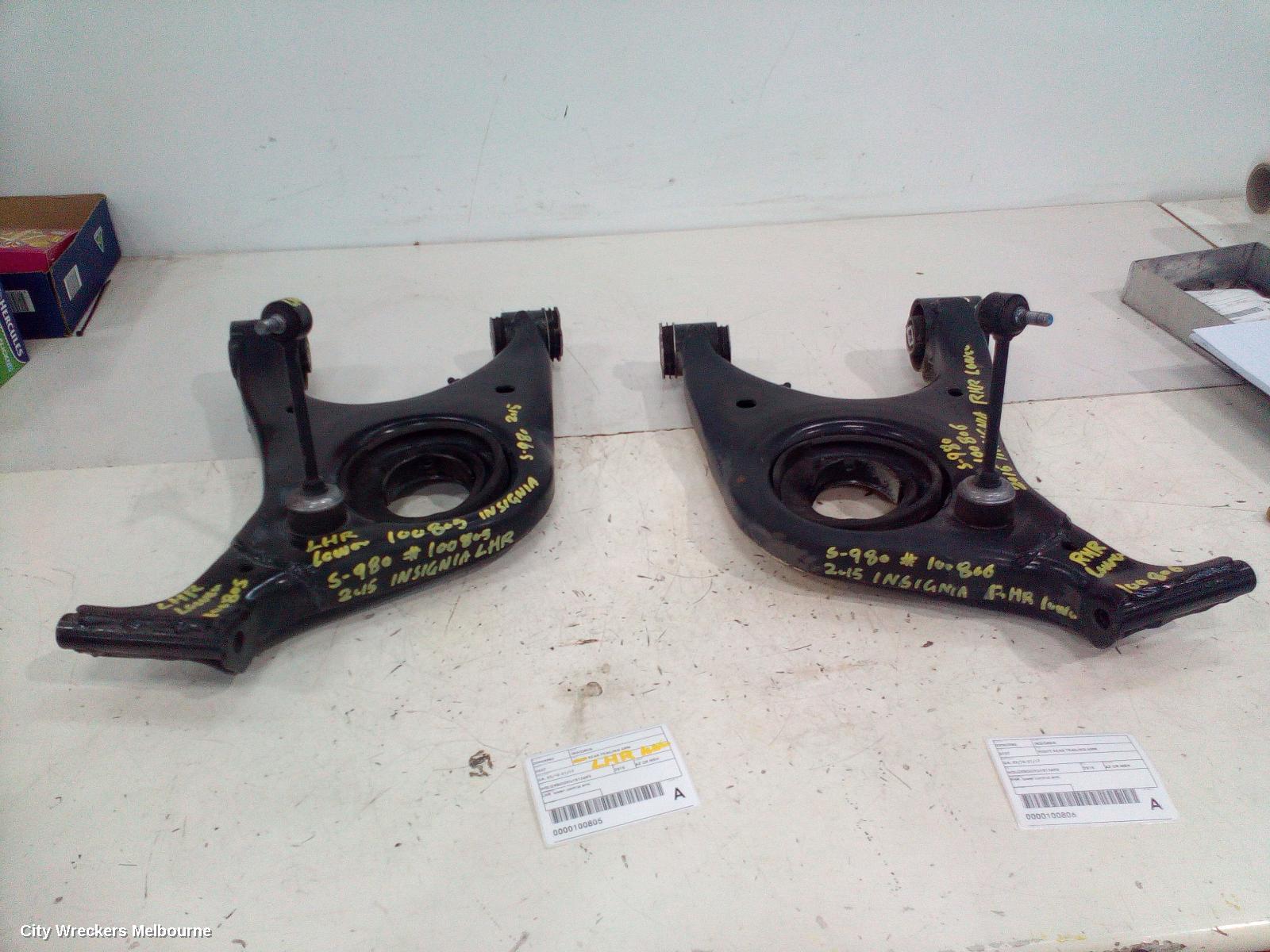HOLDEN INSIGNIA RIGHT REAR TRAILING ARM, GA, 02/2015 - 01/2017