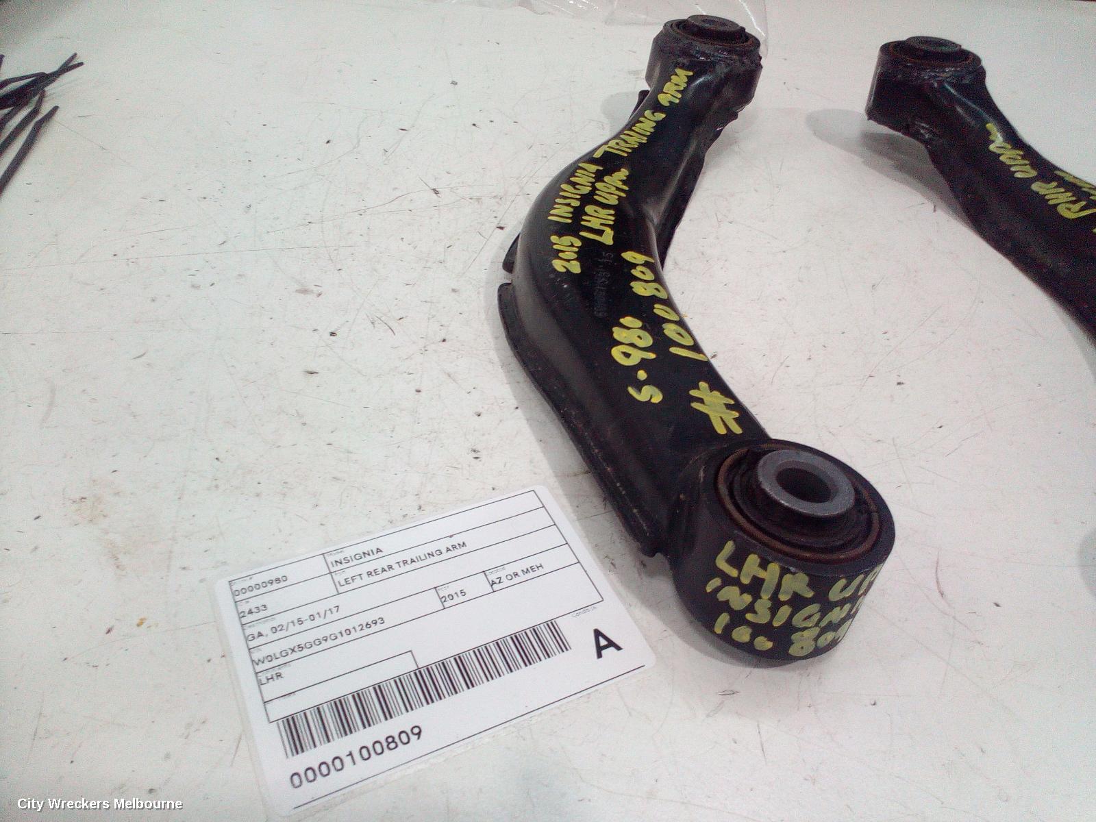 HOLDEN INSIGNIA LEFT REAR TRAILING ARM, GA, 02/2015 - 01/2017