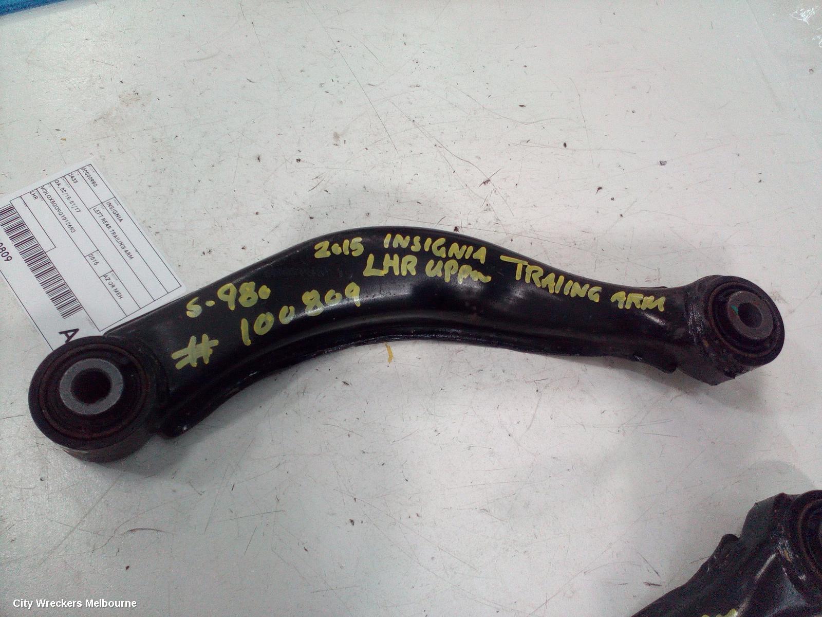 HOLDEN INSIGNIA LEFT REAR TRAILING ARM, GA, 02/2015 - 01/2017