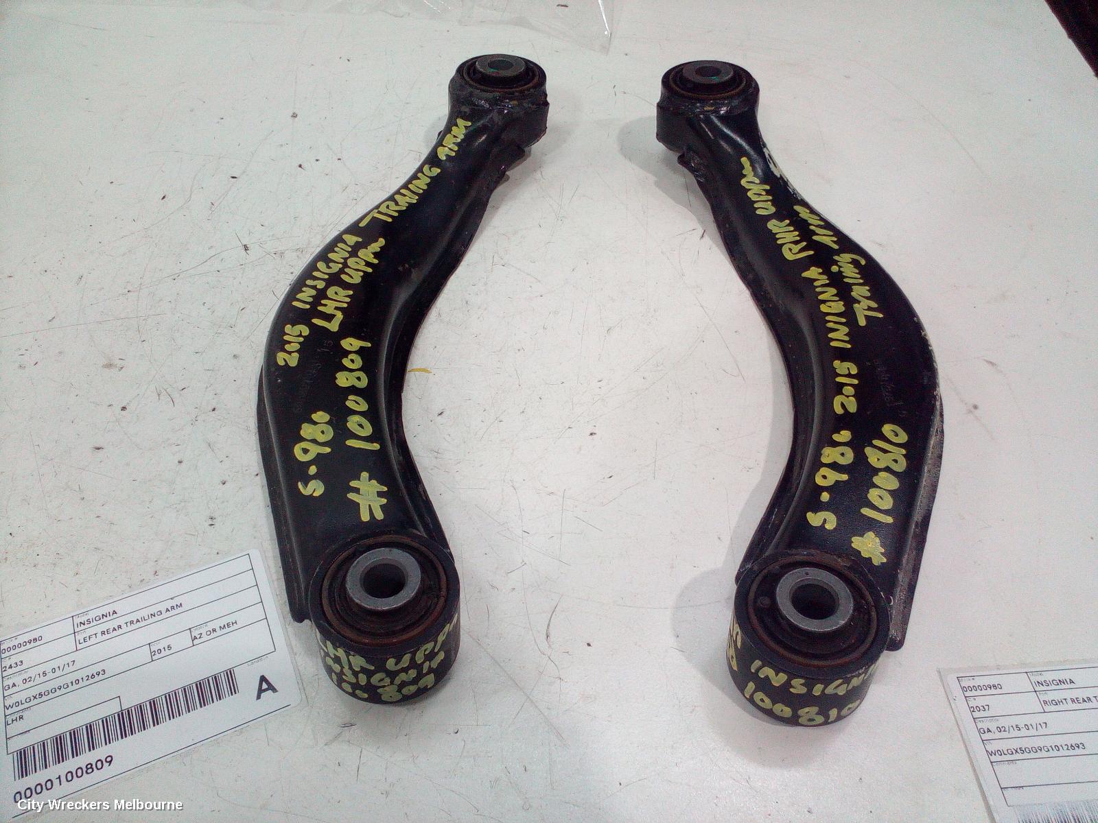 HOLDEN INSIGNIA LEFT REAR TRAILING ARM, GA, 02/2015 - 01/2017