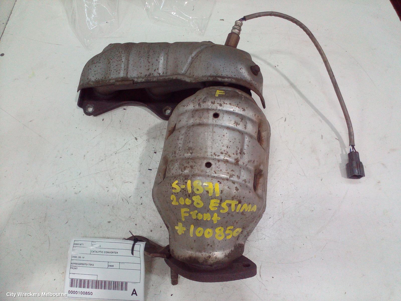 TOYOTA ESTIMA CATALYTIC CONVERTER, XR50, 05-19