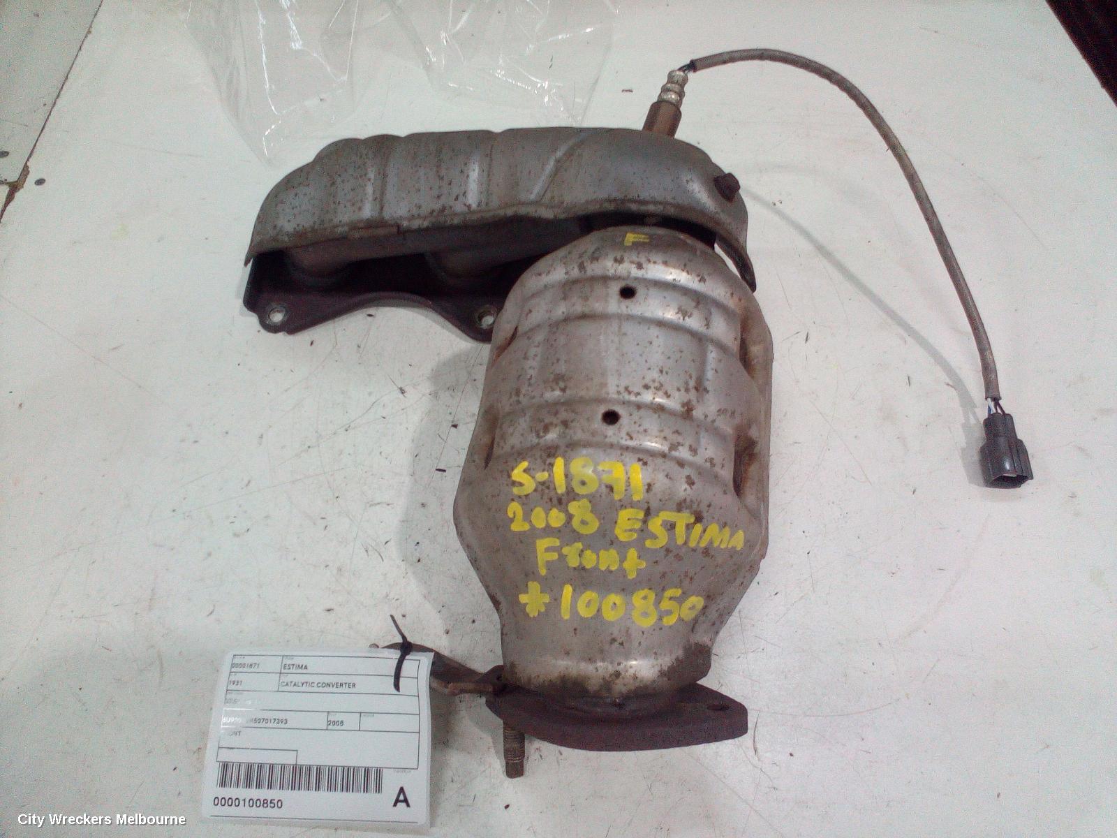 TOYOTA ESTIMA CATALYTIC CONVERTER, XR50, 05-19