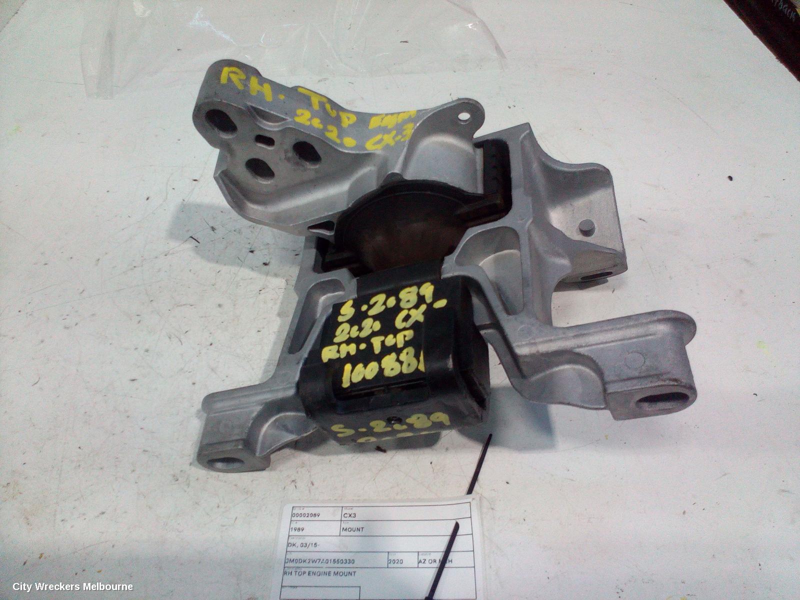 MAZDA CX3 MOUNT, DK, 03/2015 ONWARDS