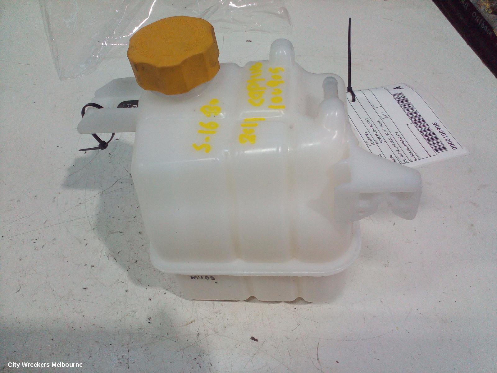 HOLDEN CAPTIVA OVERFLOW BOTTLE, CG, DIESEL/PETROL, 02/2011 - 06/2018