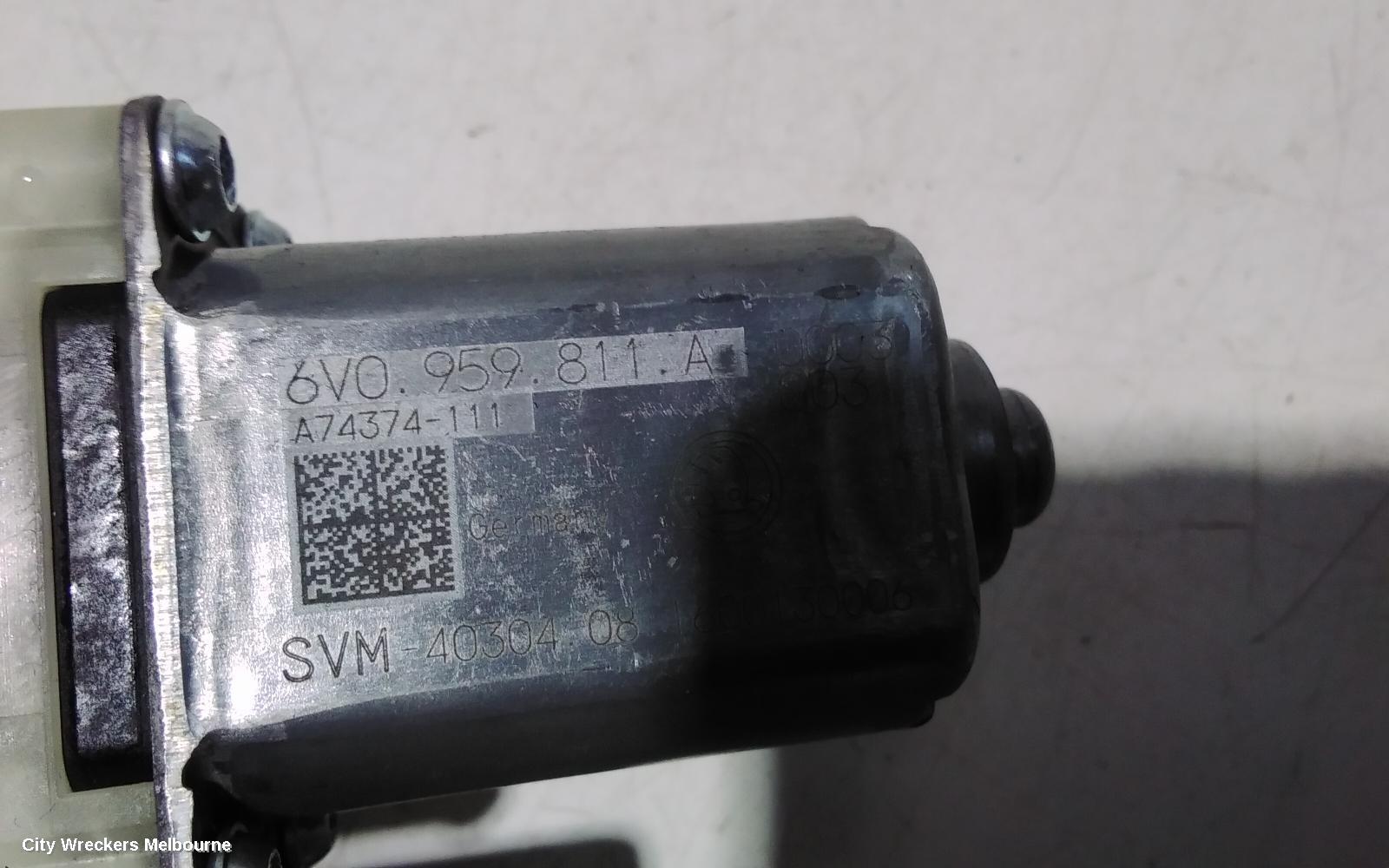 SKODA FABIA LEFT REAR WND REG/MOTOR, NJ, DOOR REG ASSY (REG AND MOTOR), 01/2015 - 08/2021
