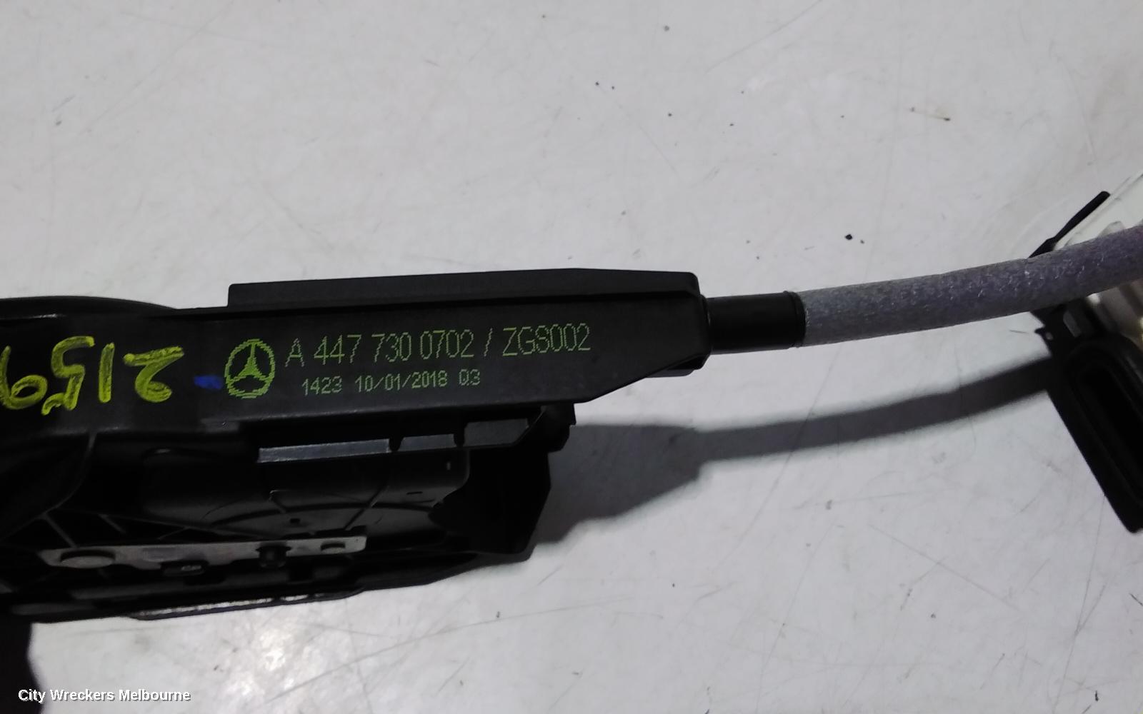 MERCEDES VITO DOOR/BOOT/GATE LOCK, LEFT REAR DOOR LOCK, 447, 03/2015 ONWARDS