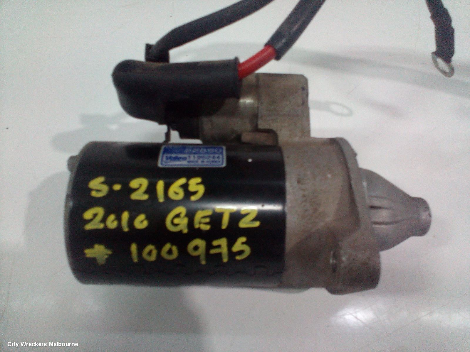 HYUNDAI GETZ STARTER, PETROL, AUTO T/M, TB, 10/2008 - 09/2011