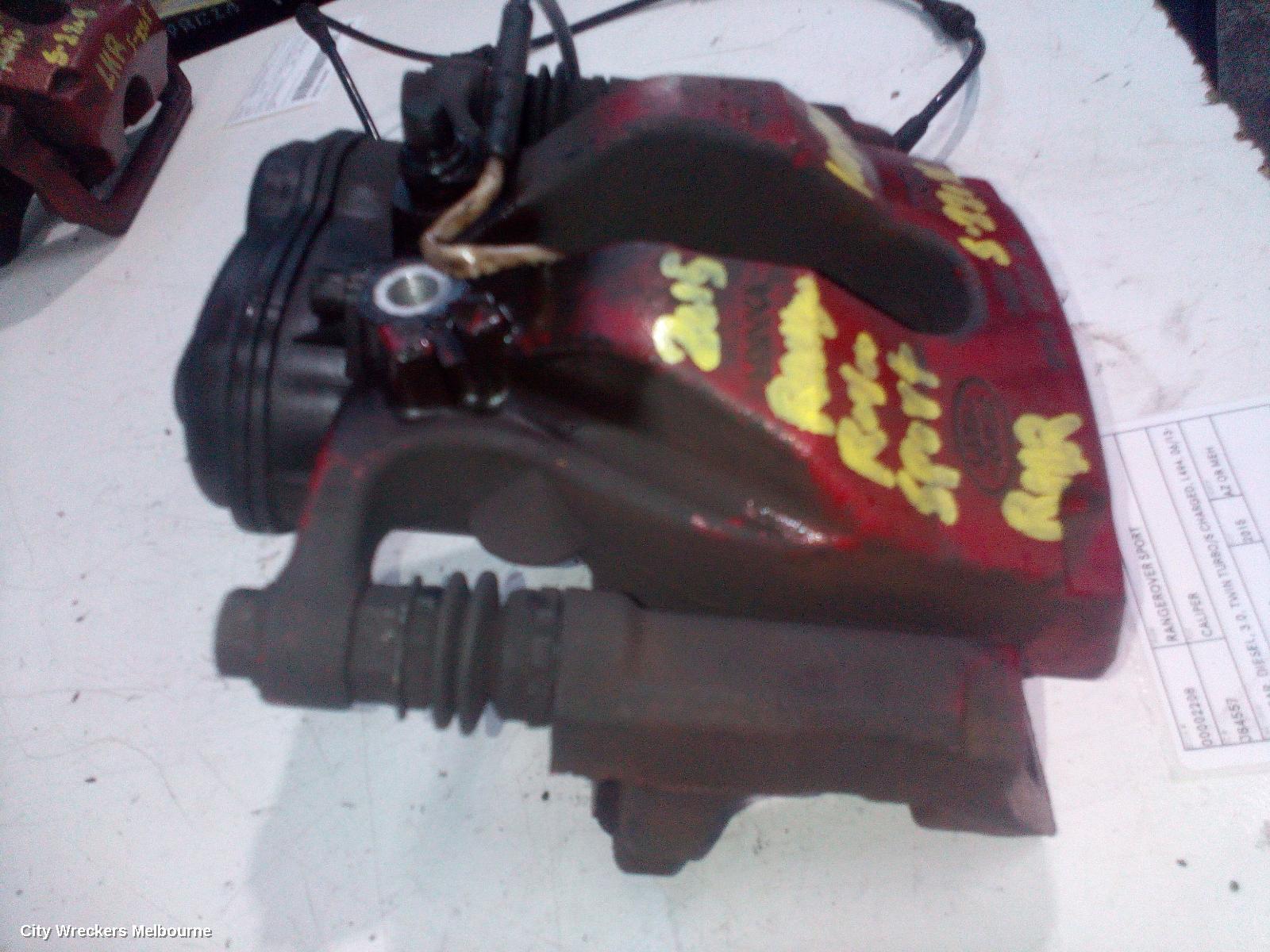LAND ROVER RANGEROVER SPORT CALIPER, RH REAR, BREMBO TYPE, L494, 06/2013 - 04/2022