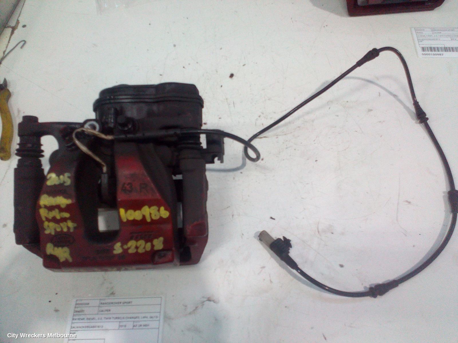LAND ROVER RANGEROVER SPORT CALIPER, RH REAR, BREMBO TYPE, L494, 06/2013 - 04/2022