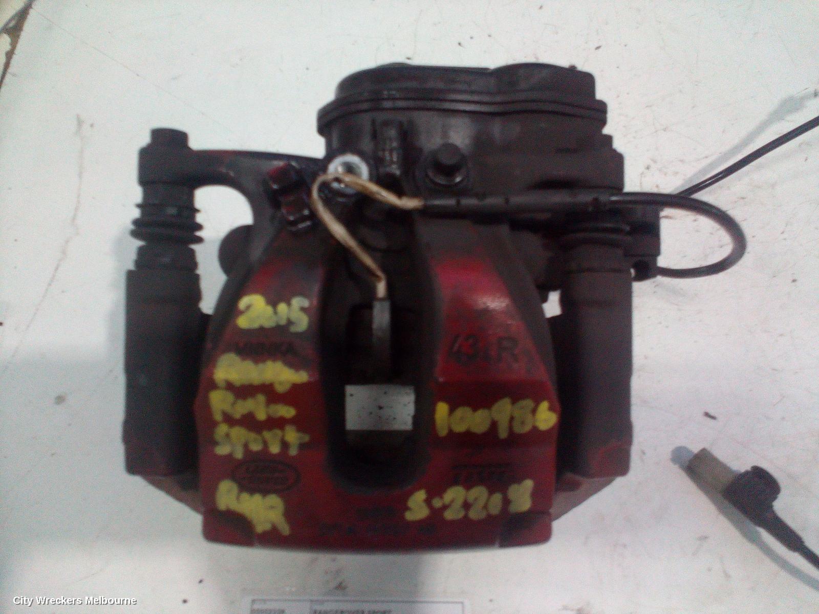 LAND ROVER RANGEROVER SPORT CALIPER, RH REAR, BREMBO TYPE, L494, 06/2013 - 04/2022