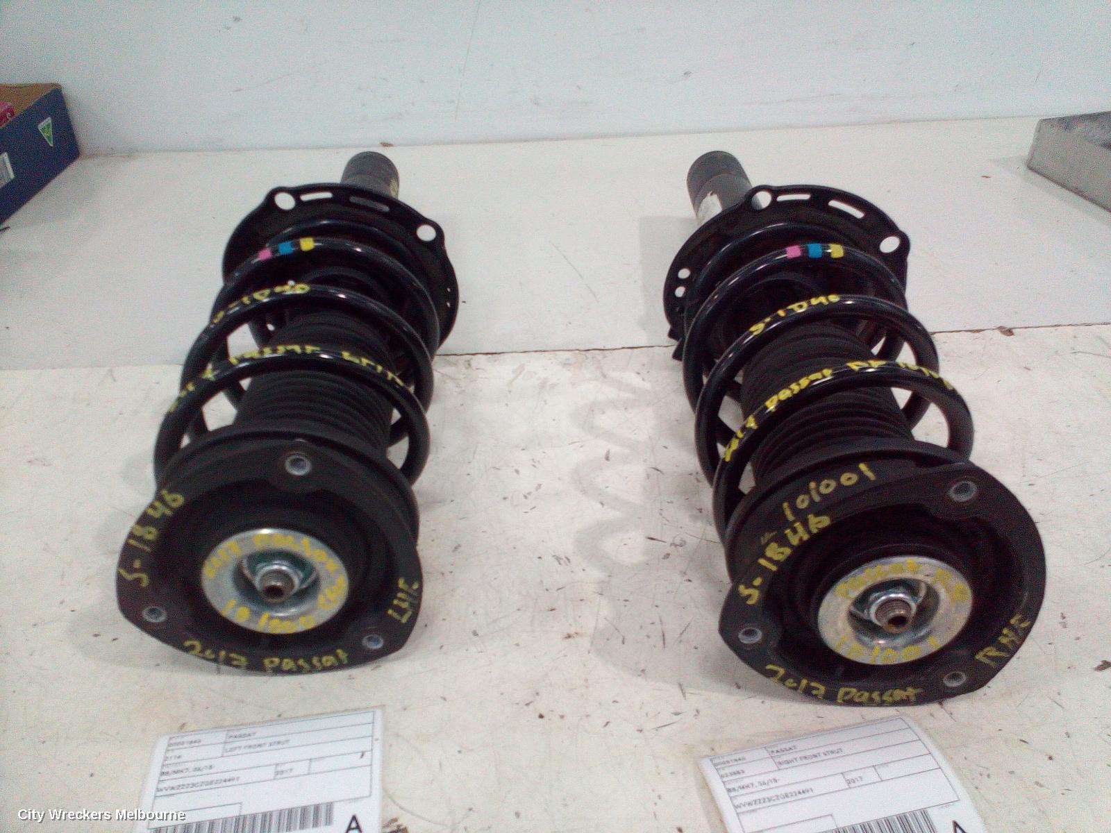 VOLKSWAGEN PASSAT RIGHT FRONT STRUT, B8/MK7, NON ELECTRIC TYPE, 06/2015 ONWARDS