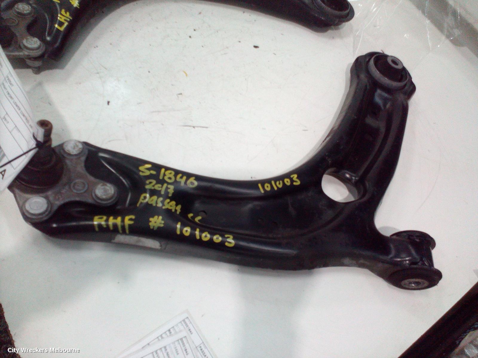 VOLKSWAGEN PASSAT RIGHT FRONT LOWER CONTROL ARM, B8/MK7, 06/2015 ONWARDS
